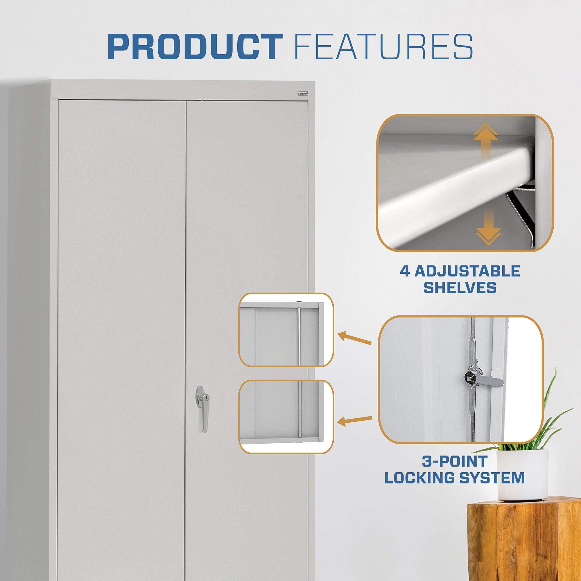 Classic Plus Sandusky Lee Classic 36" L x 18" W x 72" H Steel Garage Storage Cabinet by Sandusky