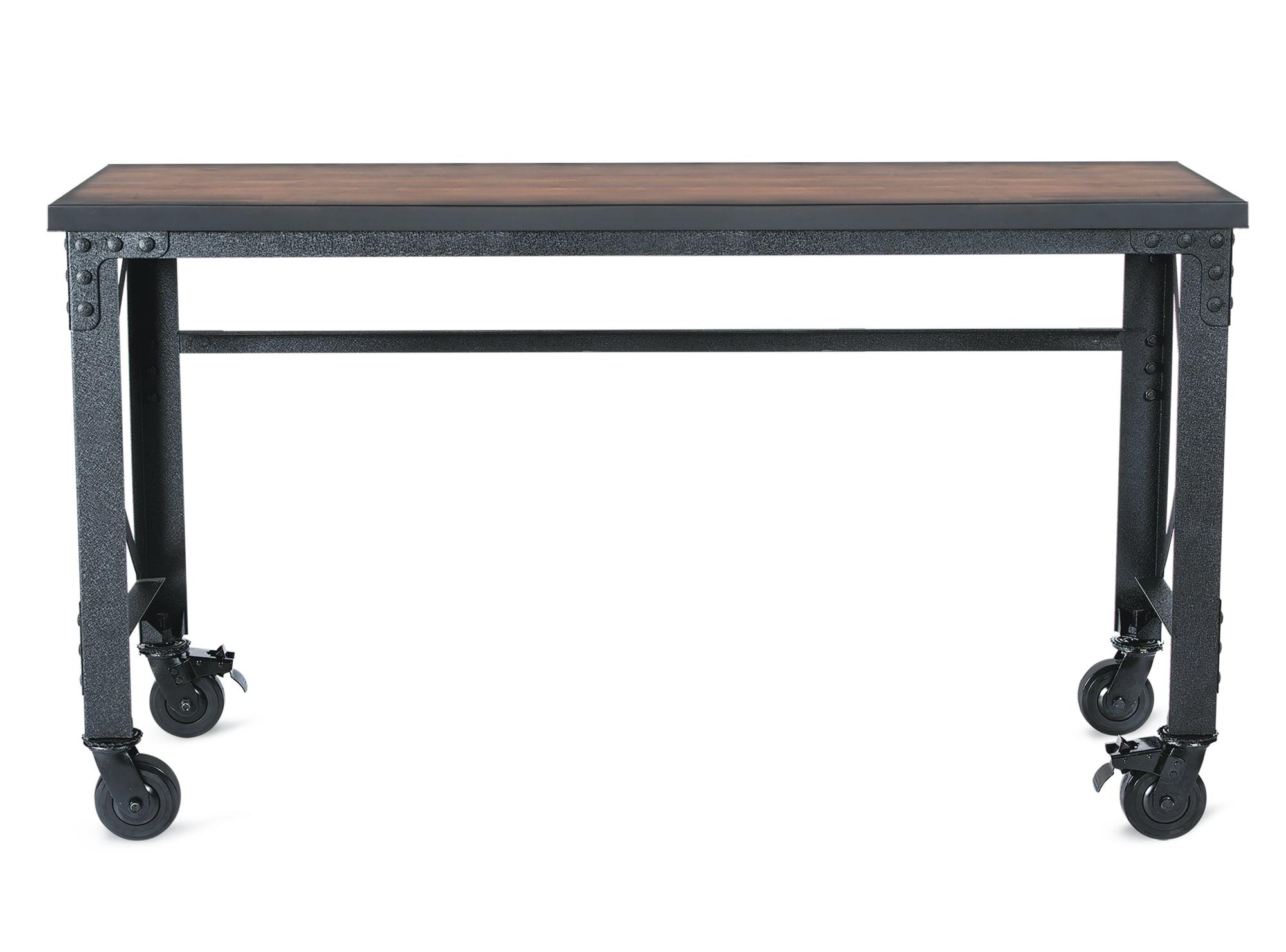 Duramax Building Products Solid Wood Top Metal Base Desk Shell