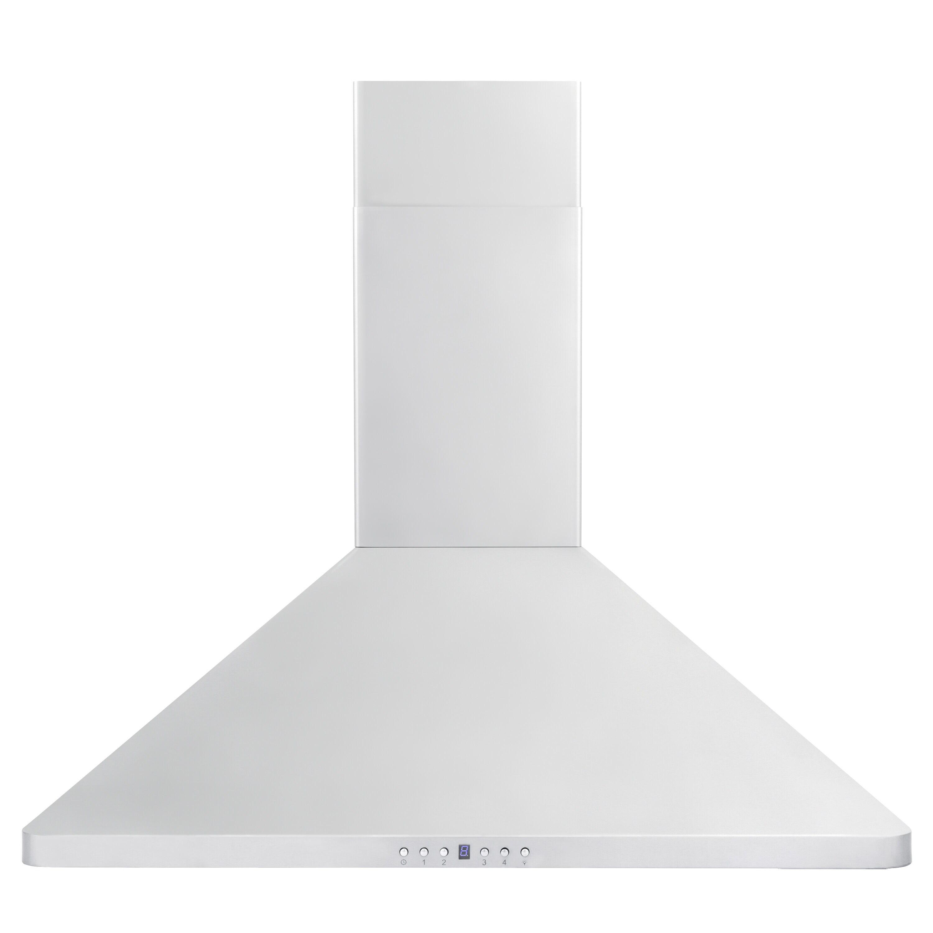 ZLINE KITCHEN & BATH 36 inch Convertible 400-CFM Recirculating Stainless steel Wall-Mounted Range Hood