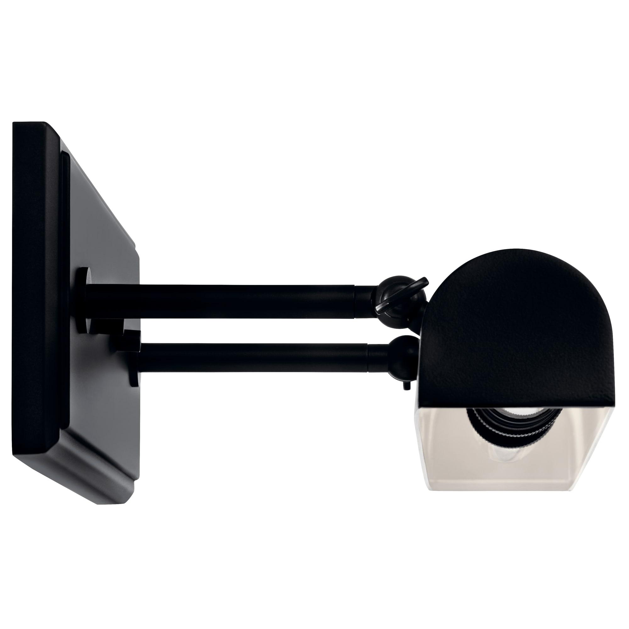 Black Dimmable 2-Light Electric Wall Sconce