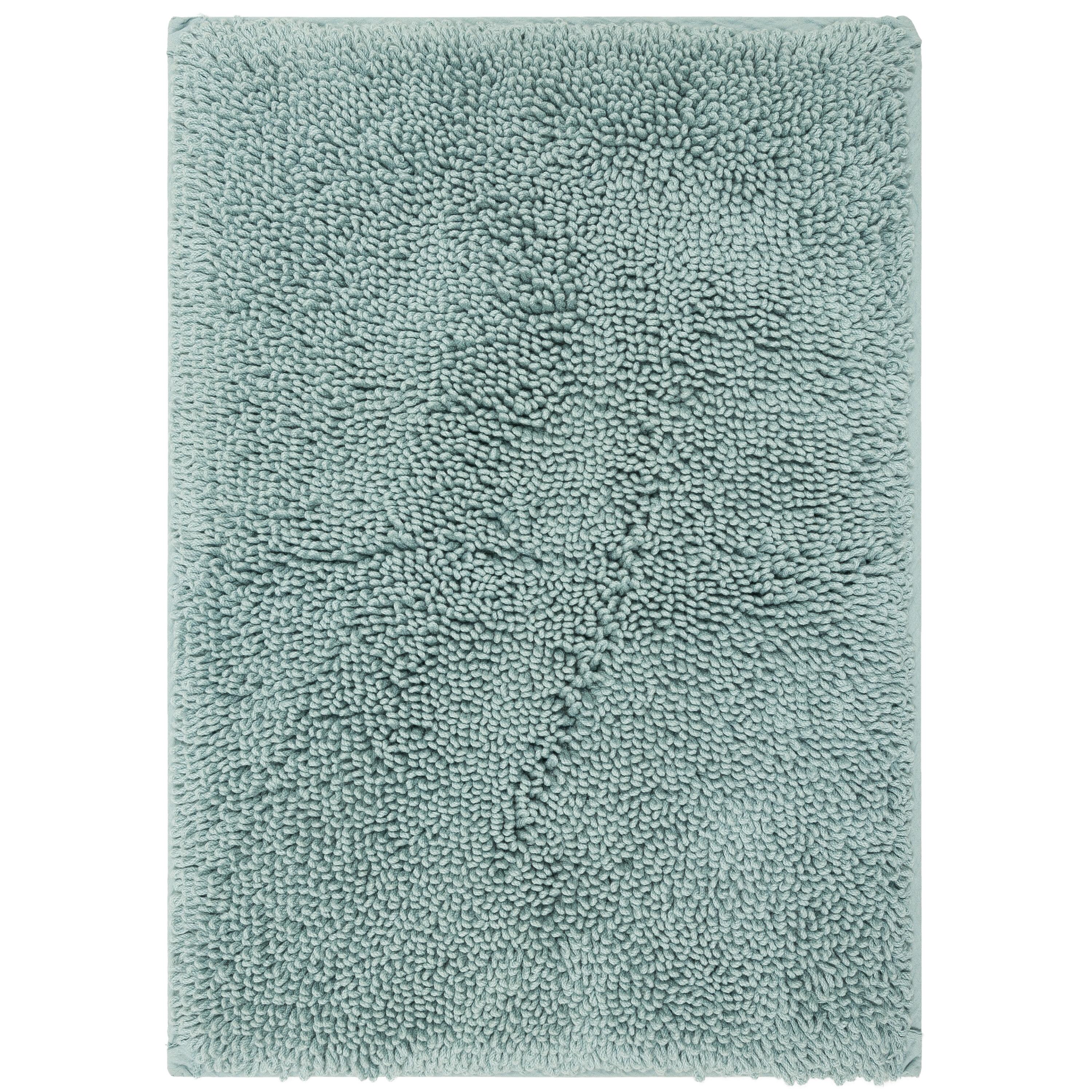 Classic Cotton Glacier Blue 2'3" x 3'9" Bath Mat