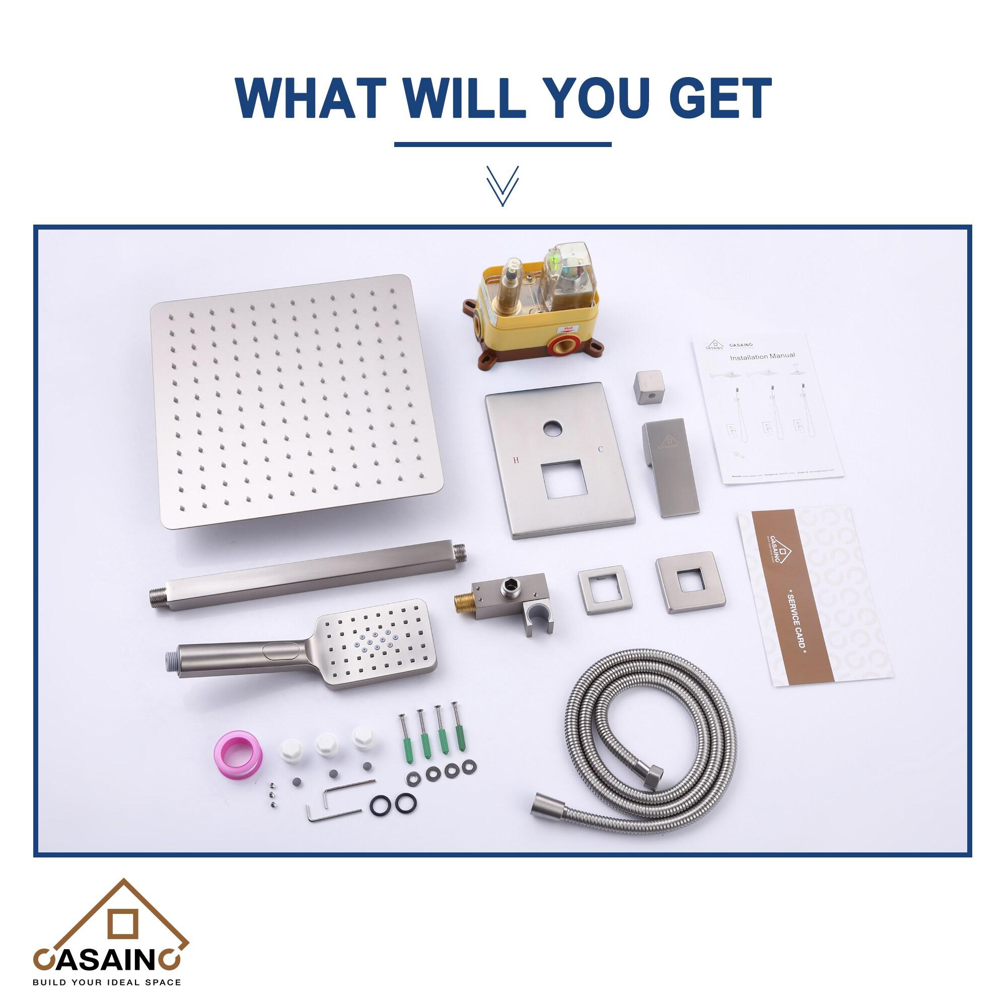 CASAINC OY-98B1202-BN All-In-One Kit with Rough in-Valve