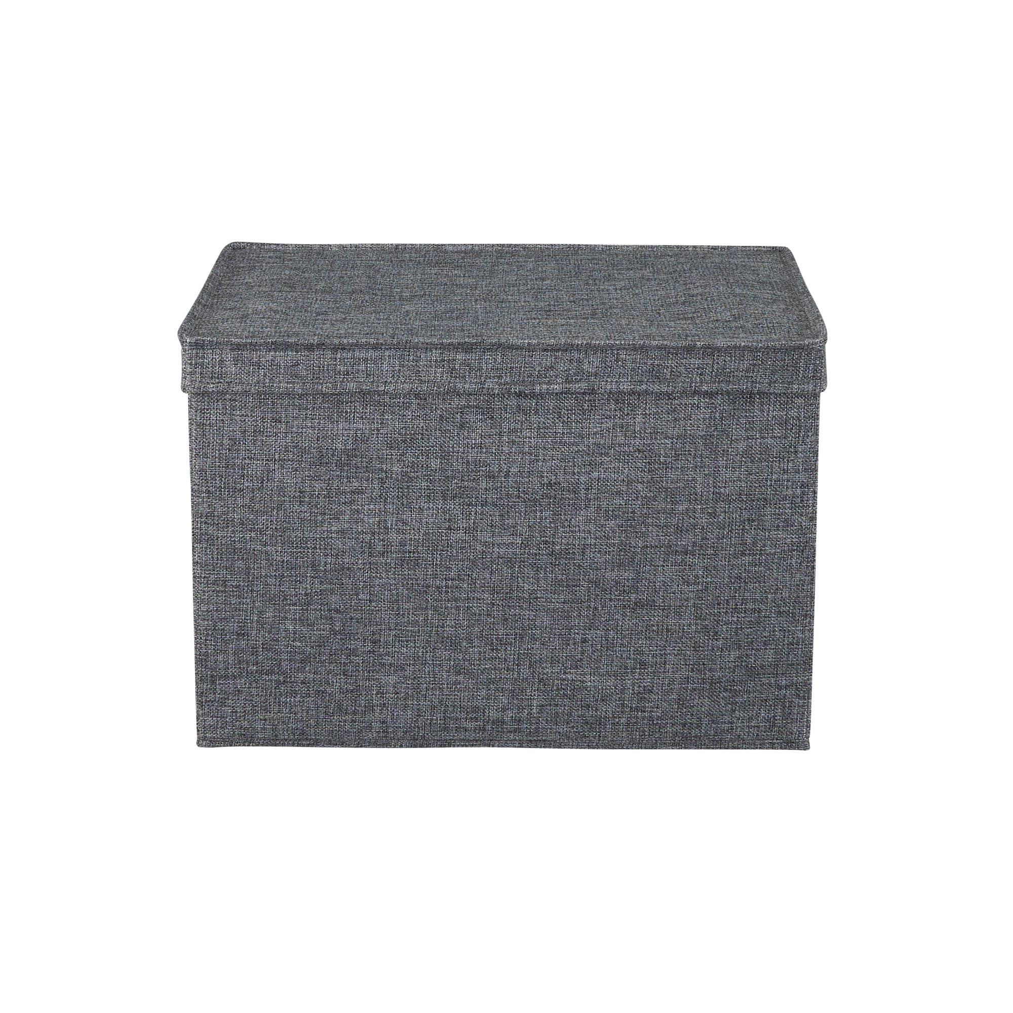 Household Essentials Household Essentials Wide Storage Box Fabric Bin (Set of 2)