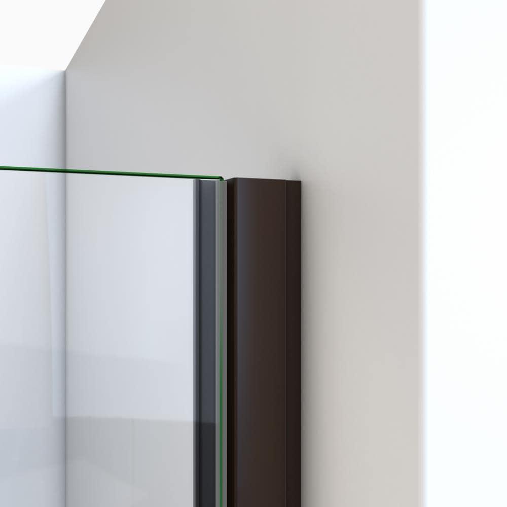 MP Swinging 30" x 73" Hinged Semi-Frameless Shower Door