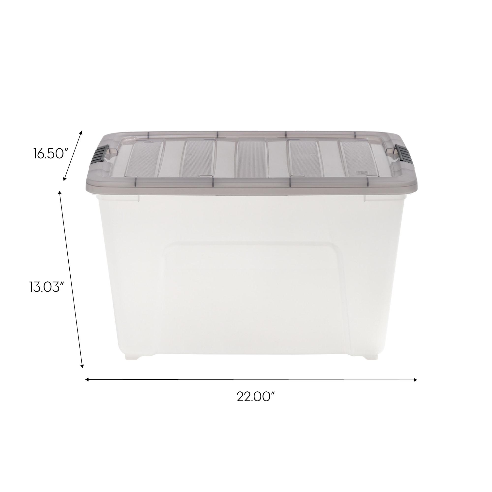 IRIS USA, Inc. Plastic Storage Box with Latching Lid in Clear & Reviews | Wayfair