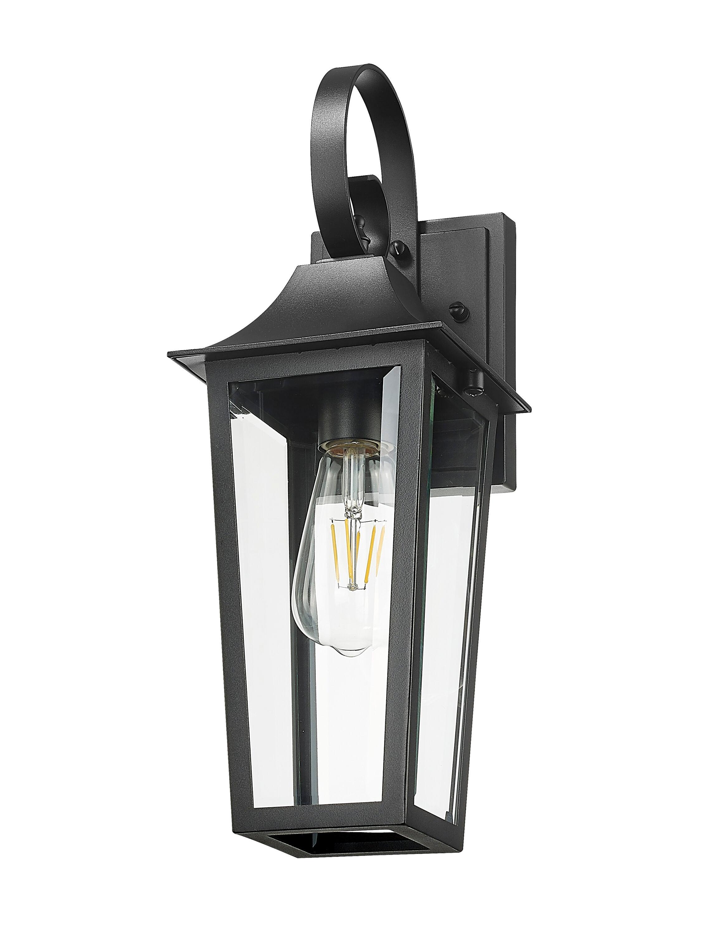 Gannon 1 Light Outdoor Wall Light in Black