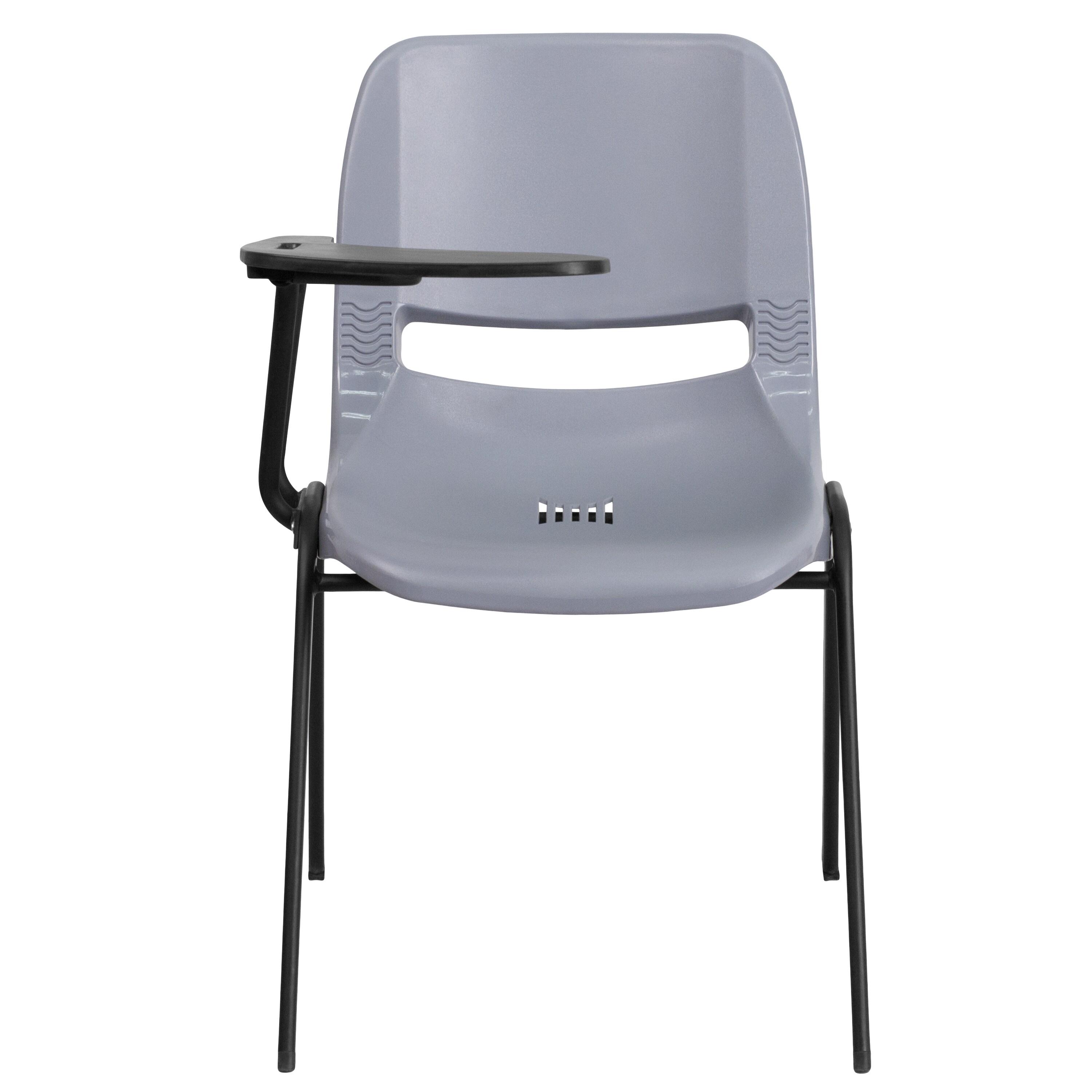 Westley Ergonomic Shell Chair with Right Handed Flip-Up Tablet Arm