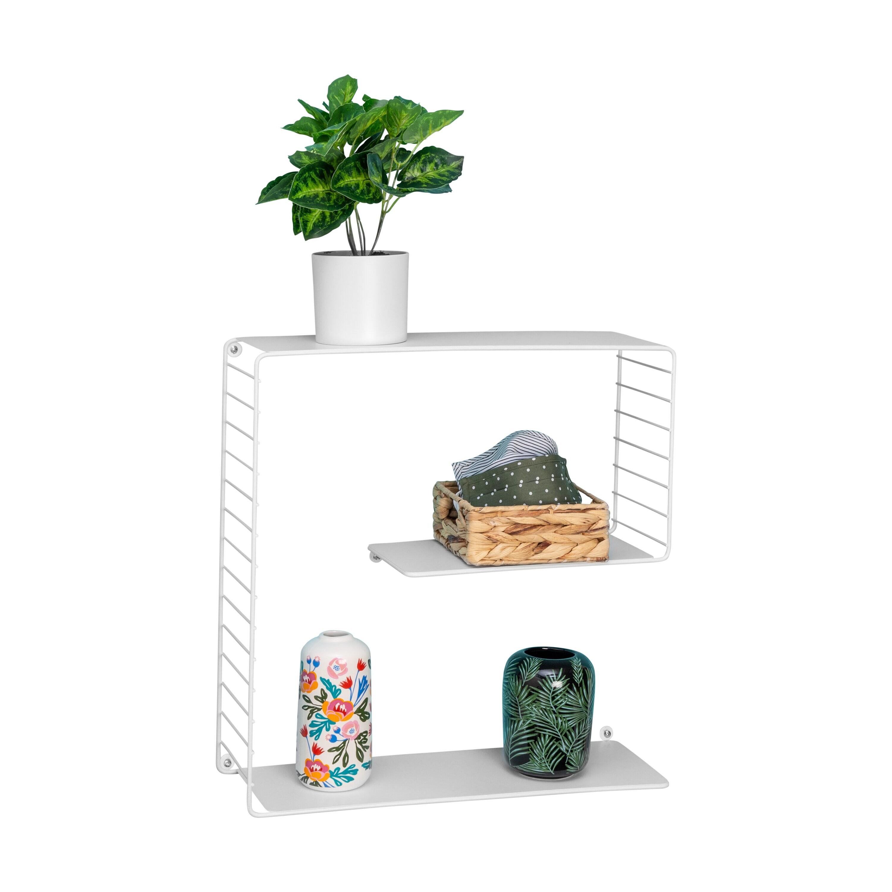 3-Tier Square Floating Wall Shelf