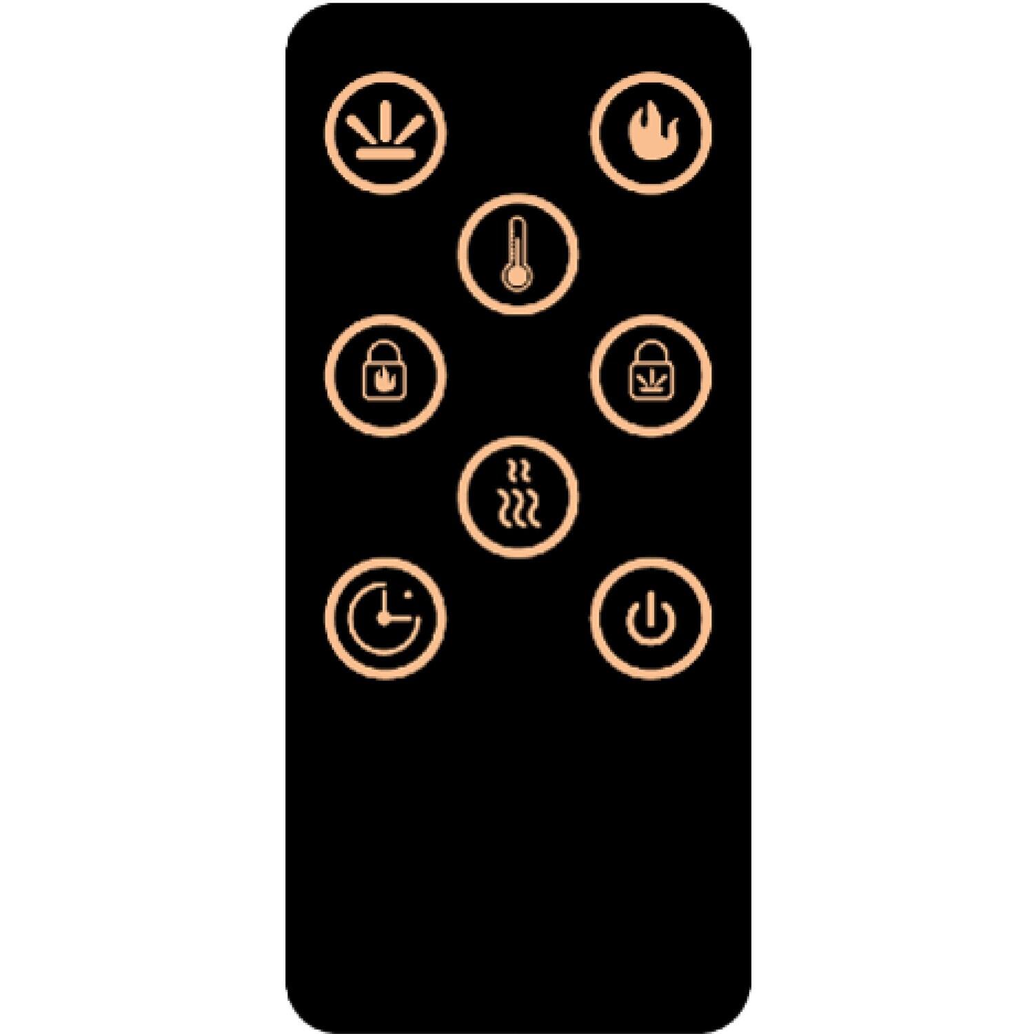 Cambridge Seville Electric Fireplace Heater with 47-In. Walnut TV Stand, Enhanced Log Display, Multi-Color Flames, and Remote Control