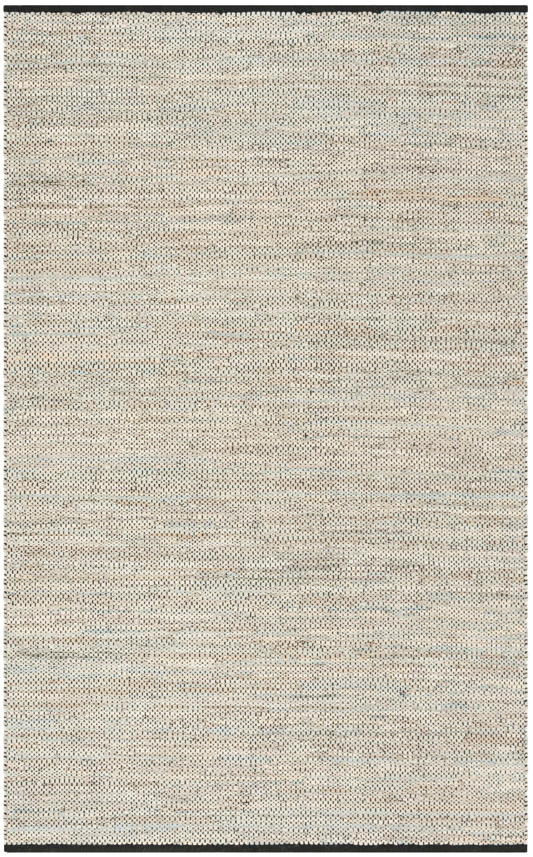 Vintage Leather VTL104 Hand Woven Indoor Area Rug - Beige - 5'x8' - Safavieh