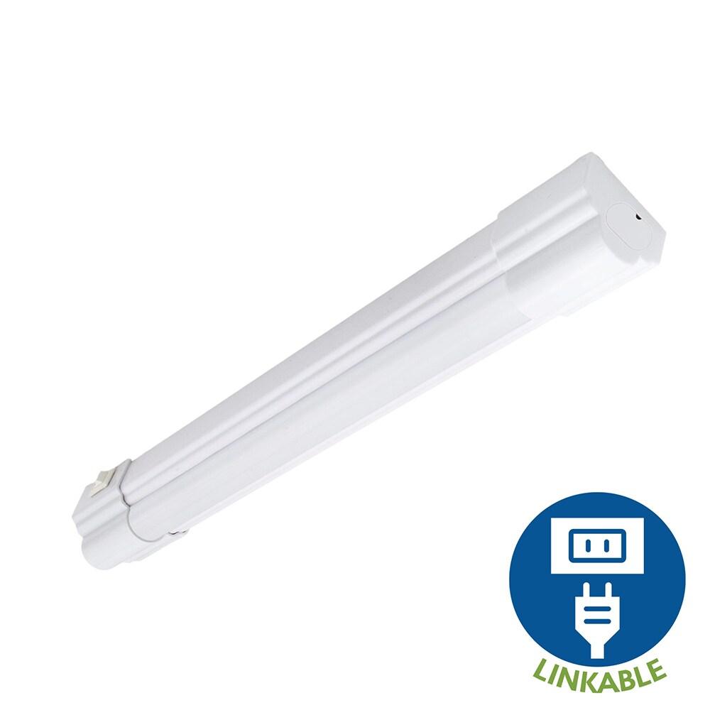 Maxxima 12 in. LED Under Cabinet Light, Linkable, 600 Lumens, 3000K Warm White, White, On/Off Switch