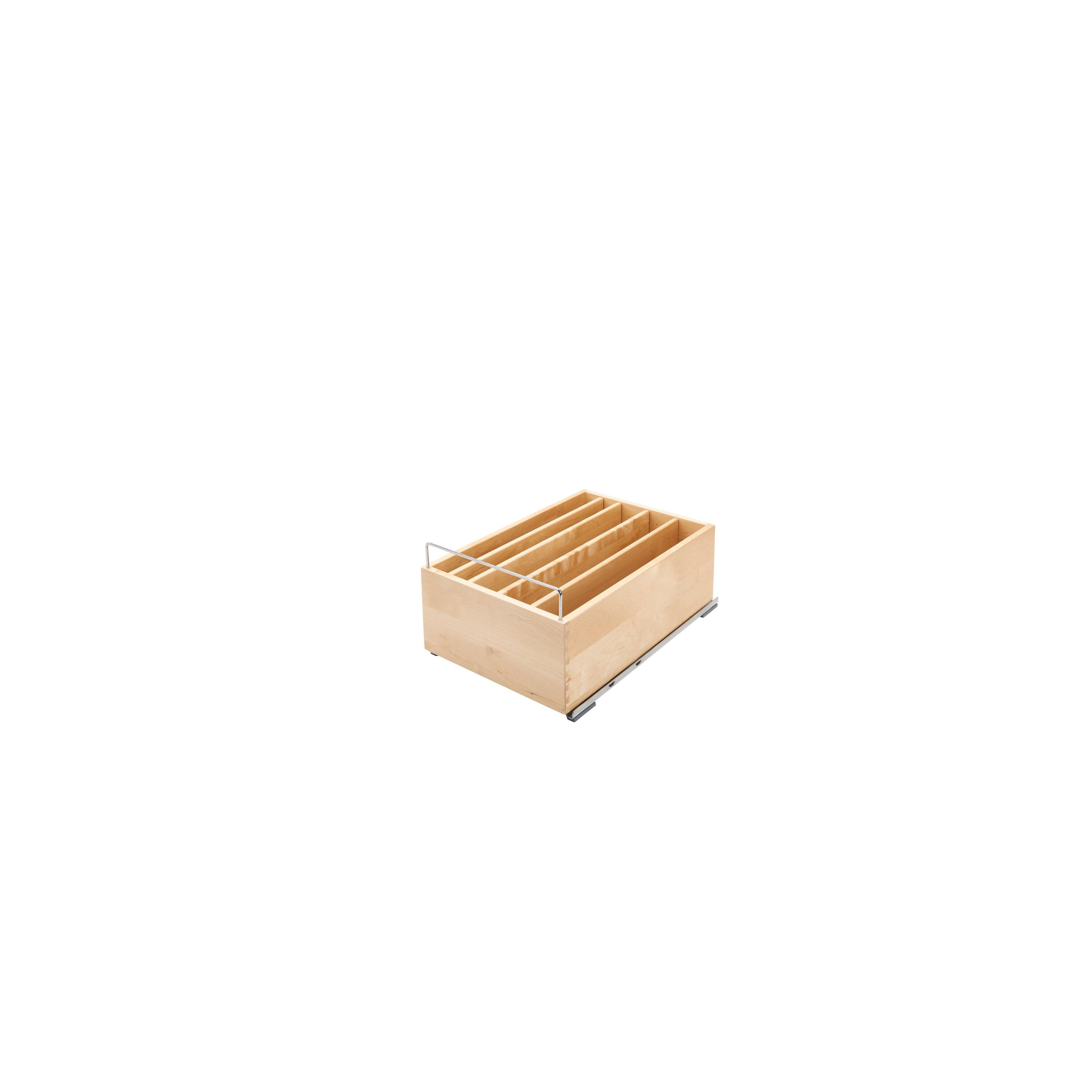 Rev-A-Shelf Wood Base Cabinet Pullout Casserole Dish W/ Soft-Close