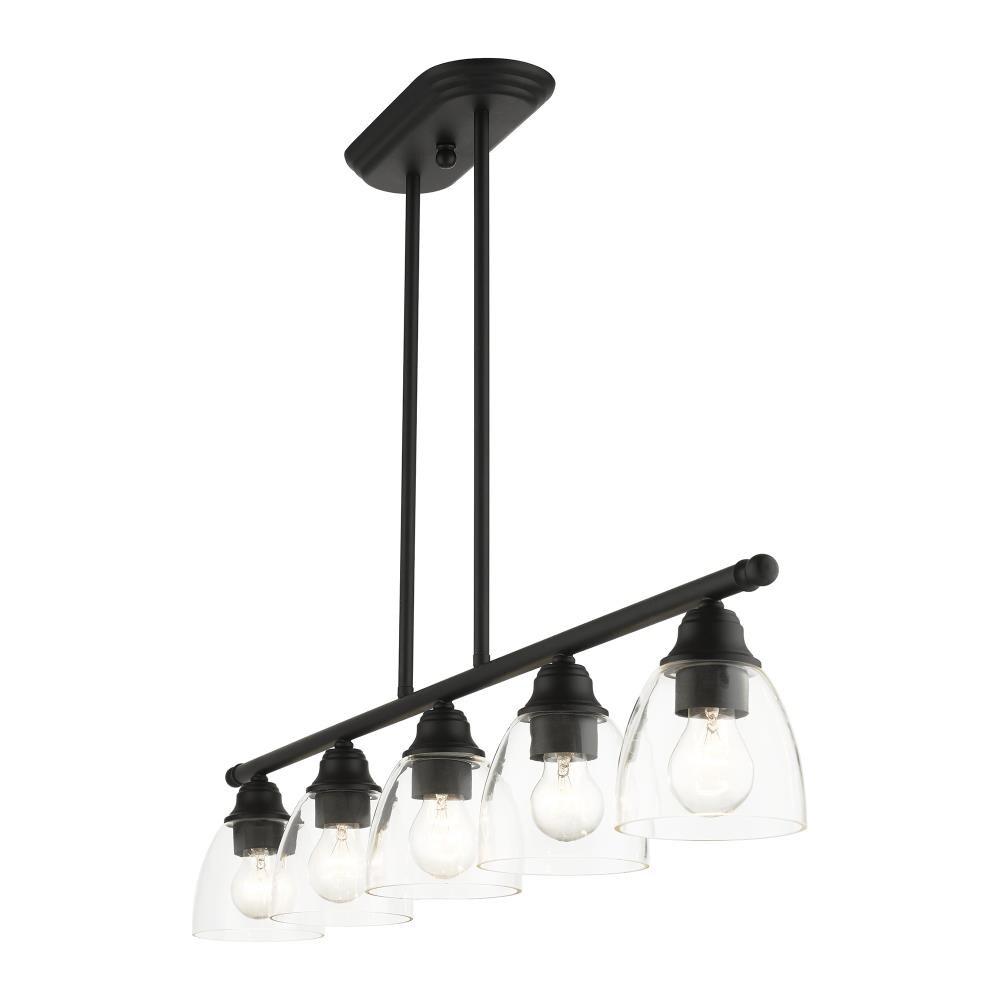 Livex Lighting Montgomery 5 - Light Chandelier in  Black