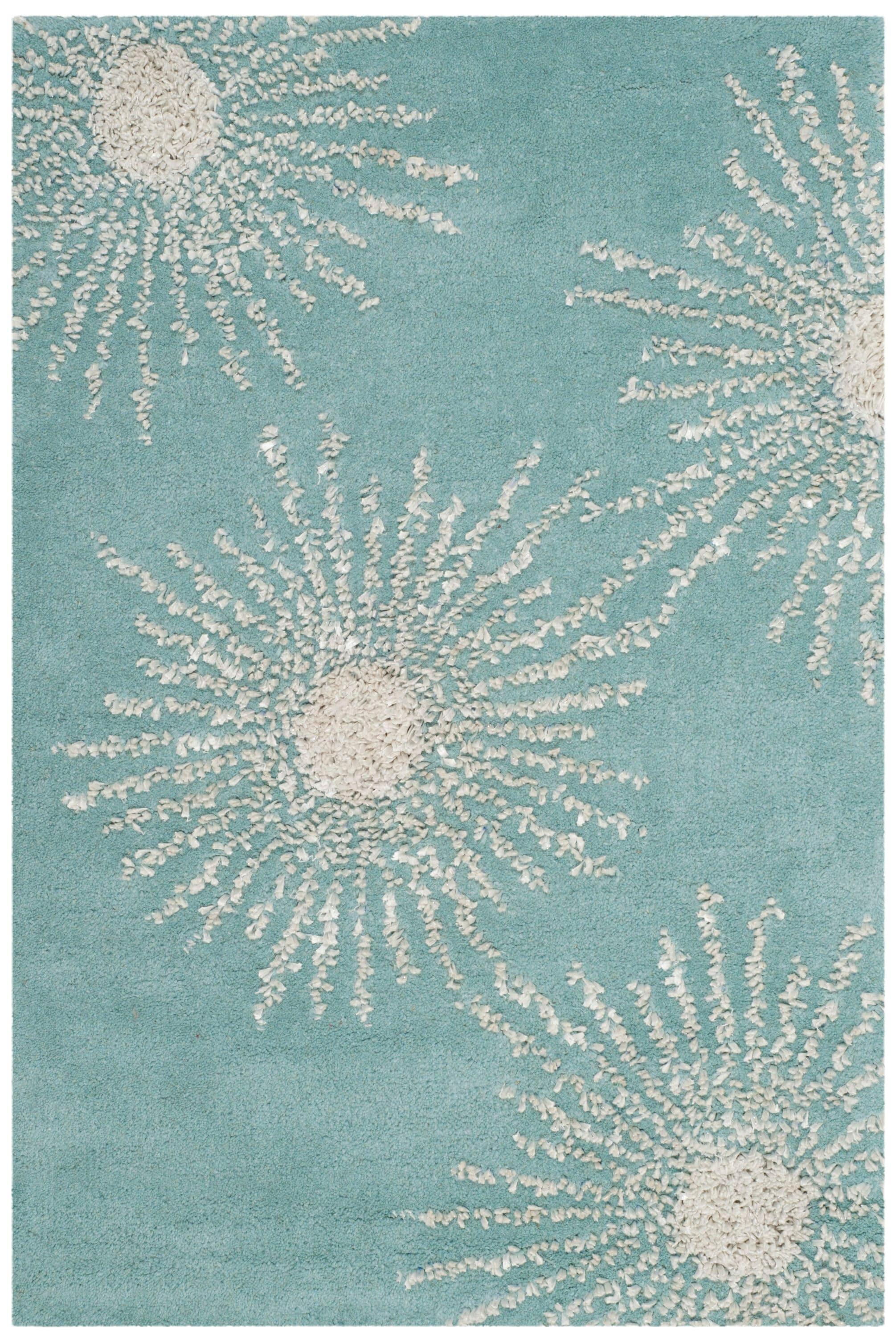 Soho SOH712 Hand Tufted Indoor Accent Rug - Light Teal/Multi - 2'x3' - Safavieh.