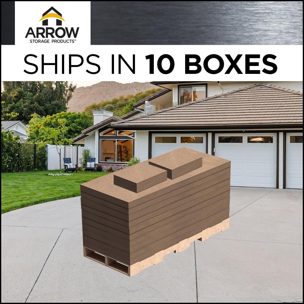 Arrow Arrow Steel Carport with 2 Side Wall Kits, 12x20x09