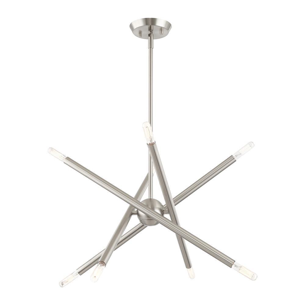 Livex Lighting Soho 8 - Light Chandelier in  Brushed Nickel
