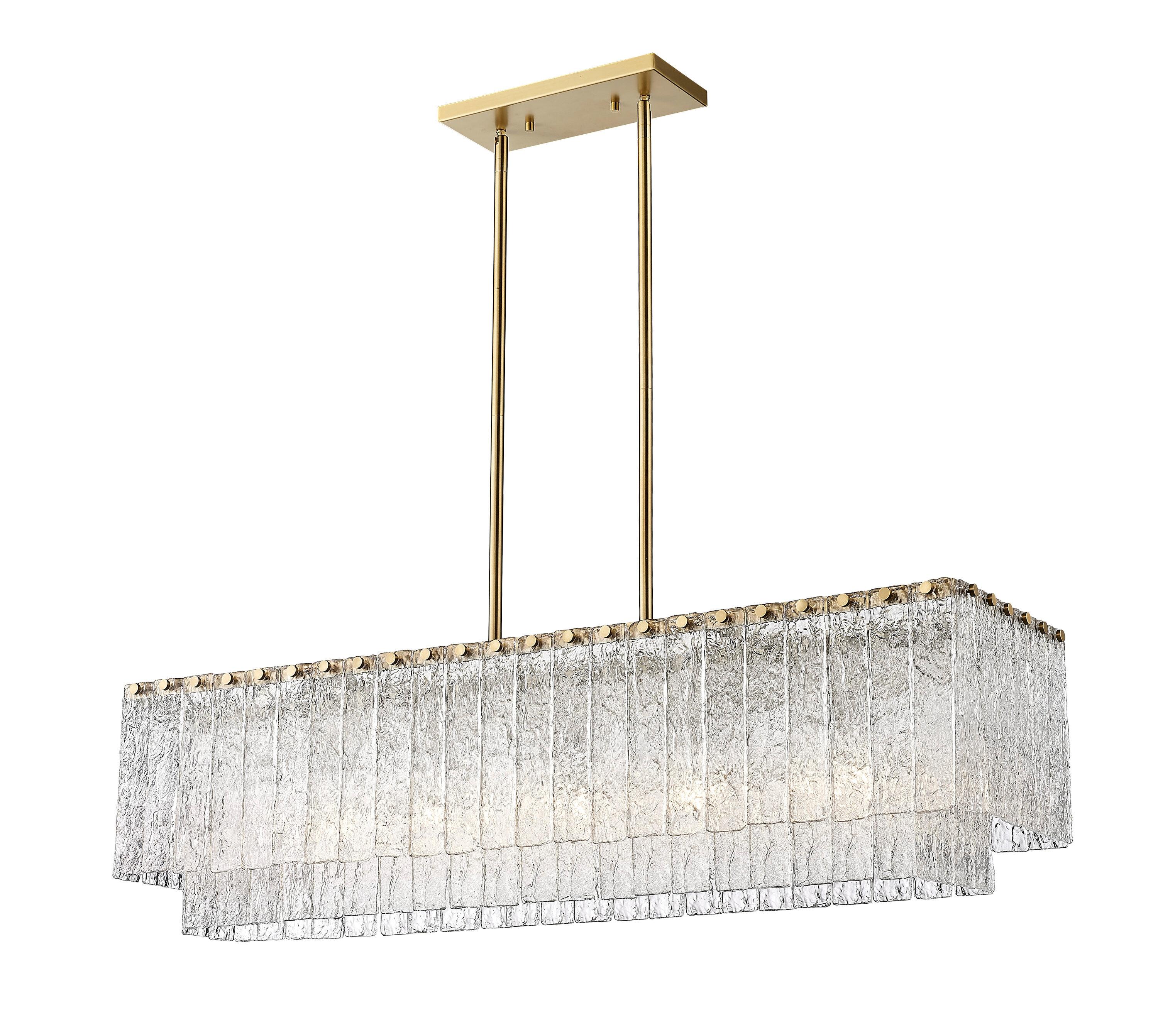 Z-Lite Glacier 5 - Light Island Pendant Light in  Modern Gold