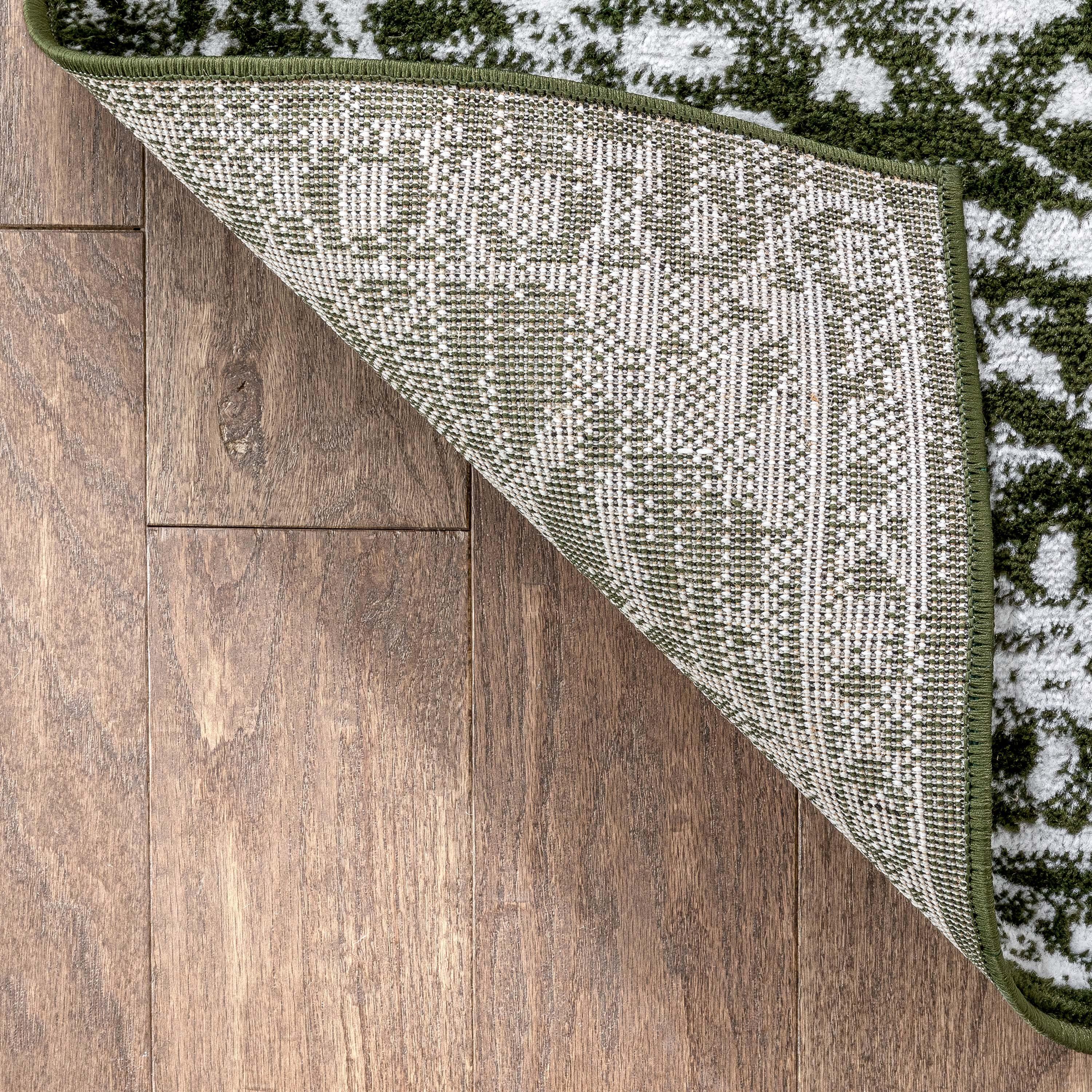 Well Woven Dazzle Disa Vintage Bohemian Oriental Floral Green 7'3" x 9'3" Area Rug