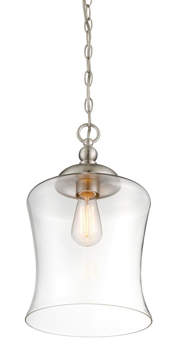 Trade Winds Belle 1-Light Mini Pendant in Brushed Nickel