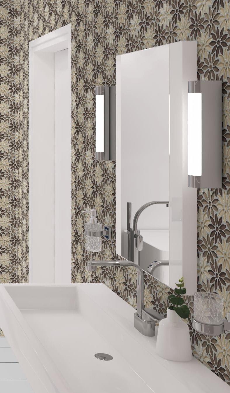 Fresh Novelty Flower Polished Natural Stones Wall & Floor Mosaic Tile