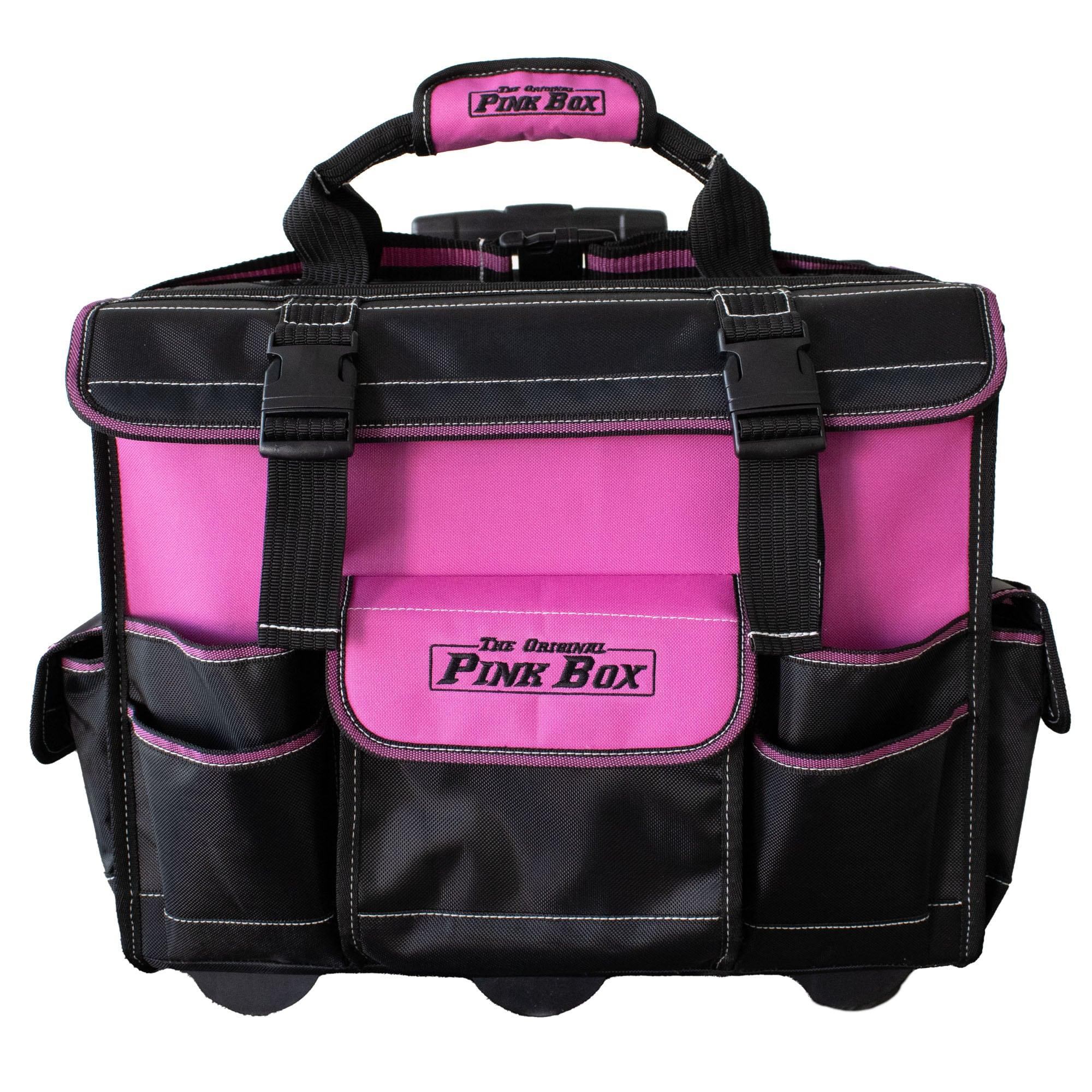 The Original Pink Box 18.25" Heavy-Duty Rolling Tool Bag