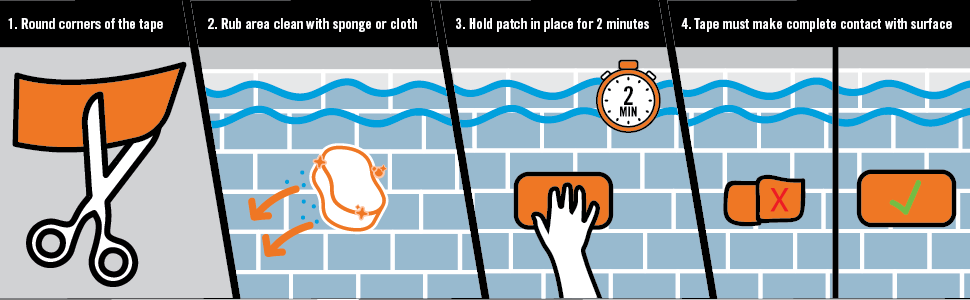 Gorilla 4 in. W X 10 ft. L White Waterproof Repair Tape