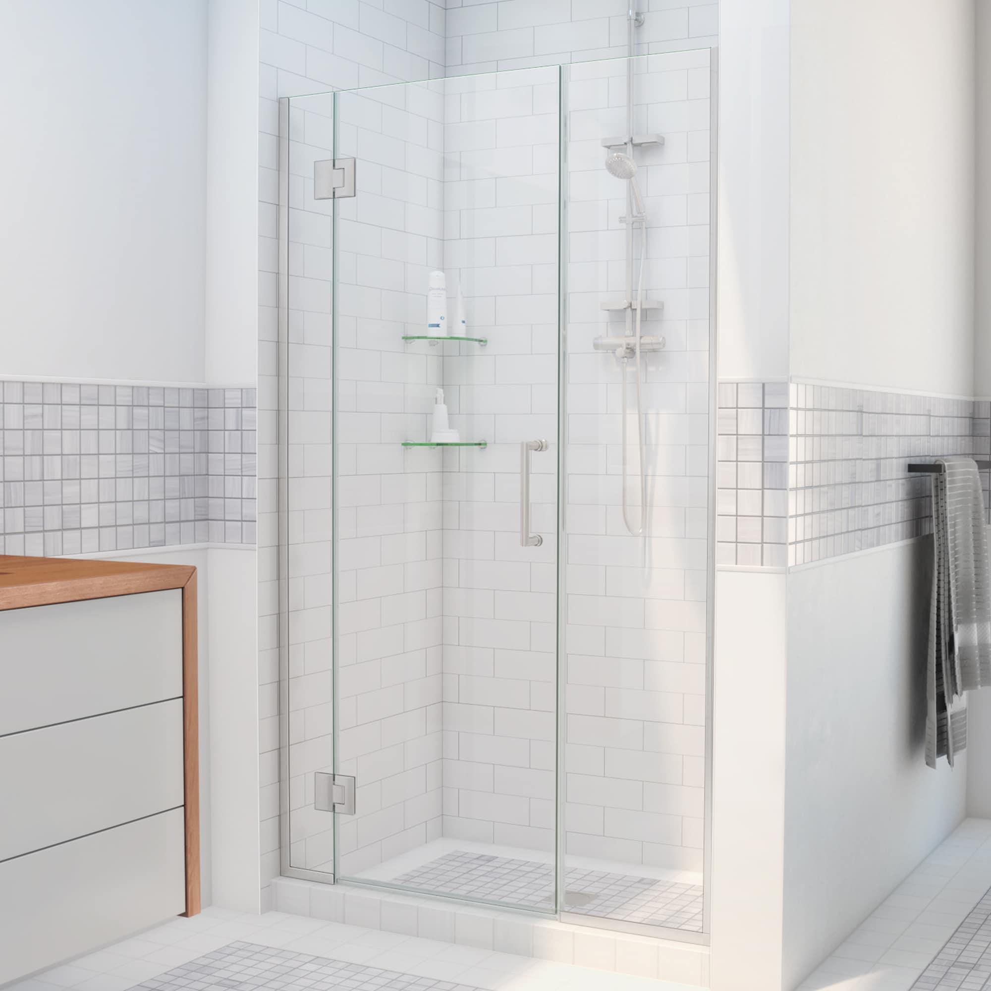 DreamLine Unidoor-X 58" W x 72" H Hinged Frameless Shower Door D1302272-04