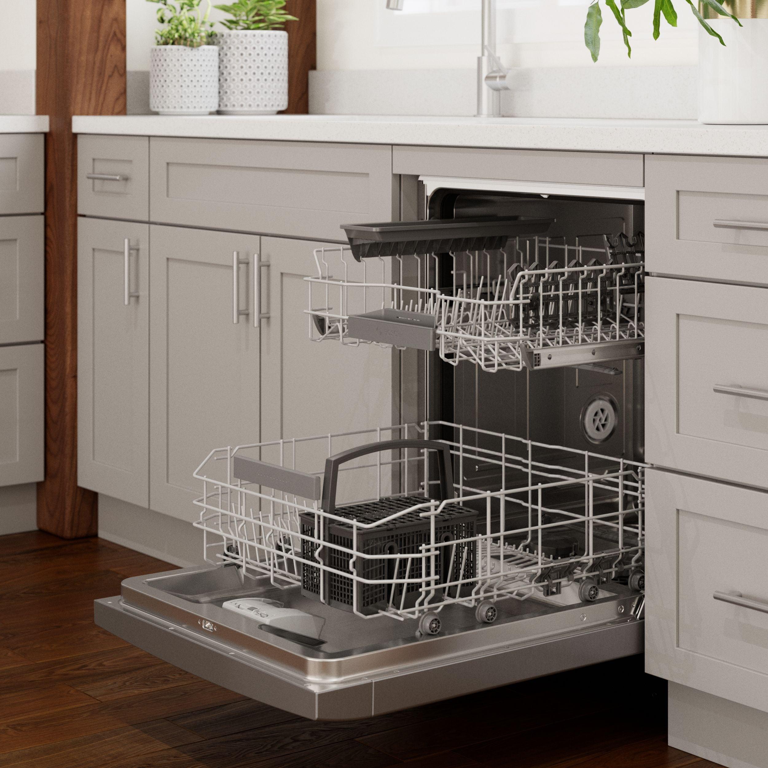 Bosch SGE53C55UC 300 Series 24" ADA Front Control Smart Built-In Dishwasher with Home Connect and 46 Dba