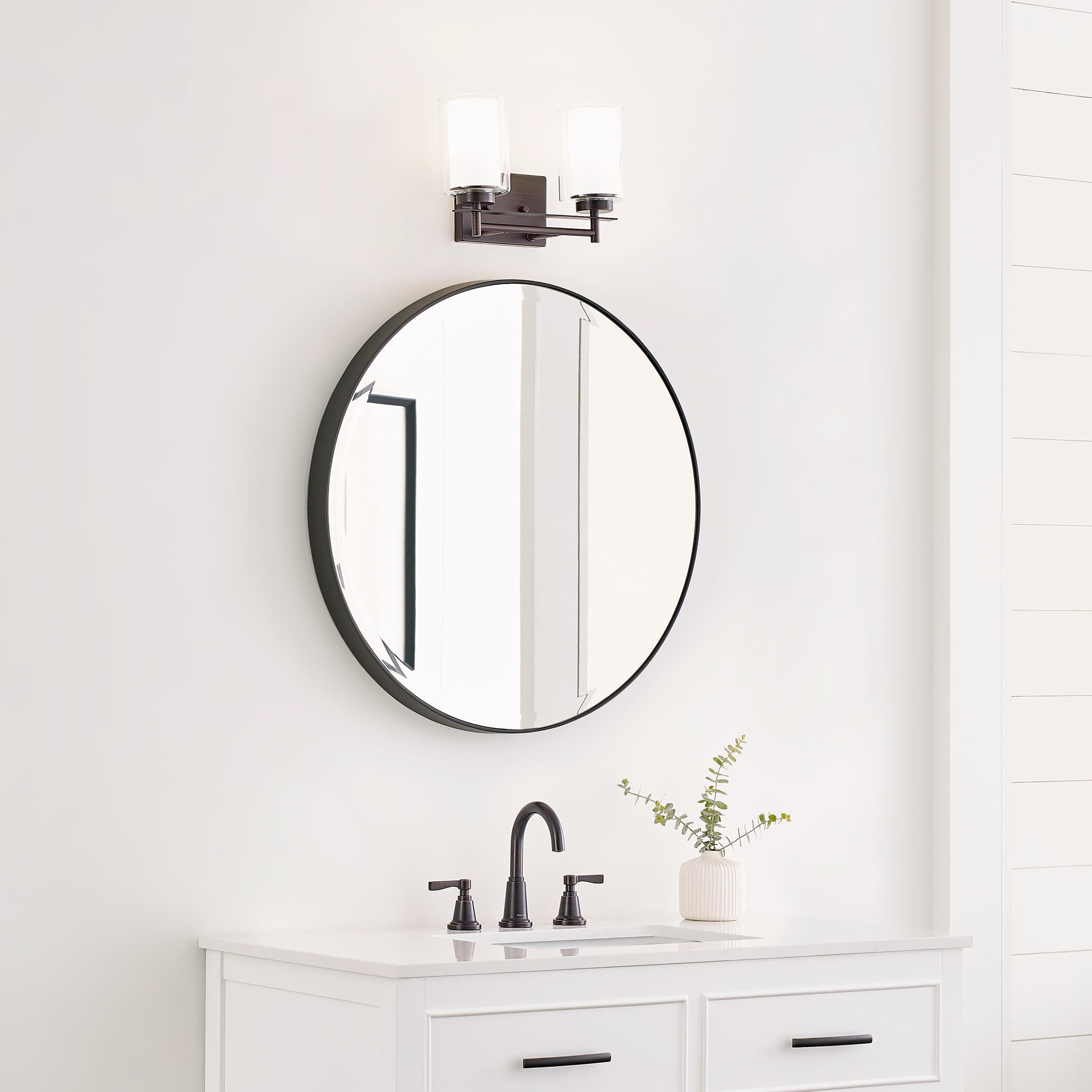 Generation Lighting 4437302-710 Elmwood Park Two - Light Wall/Bath Vanity Style Fixture, Bronze