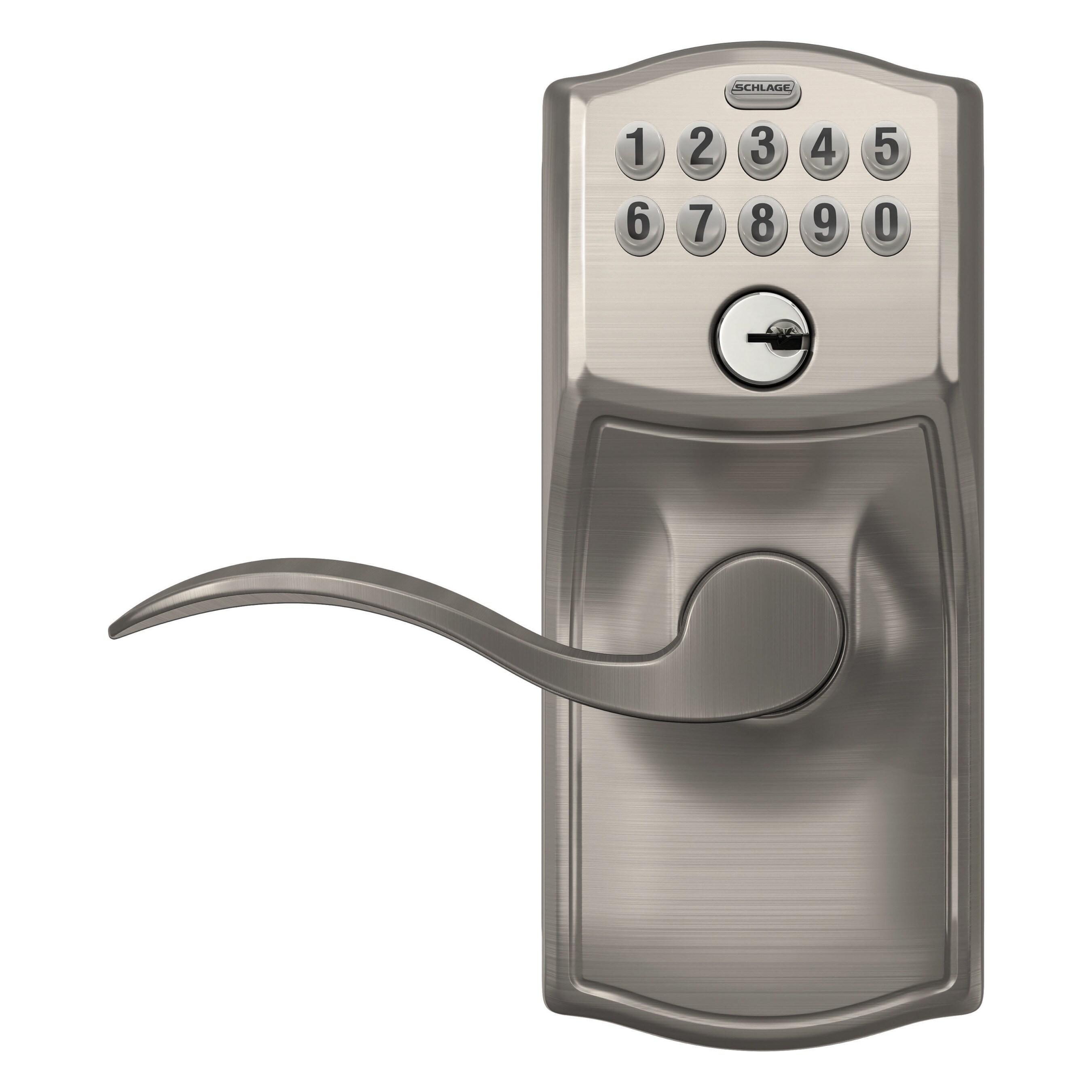 Schlage Fe595-Cam-Acc Camelot Keypad Entry - Nickel