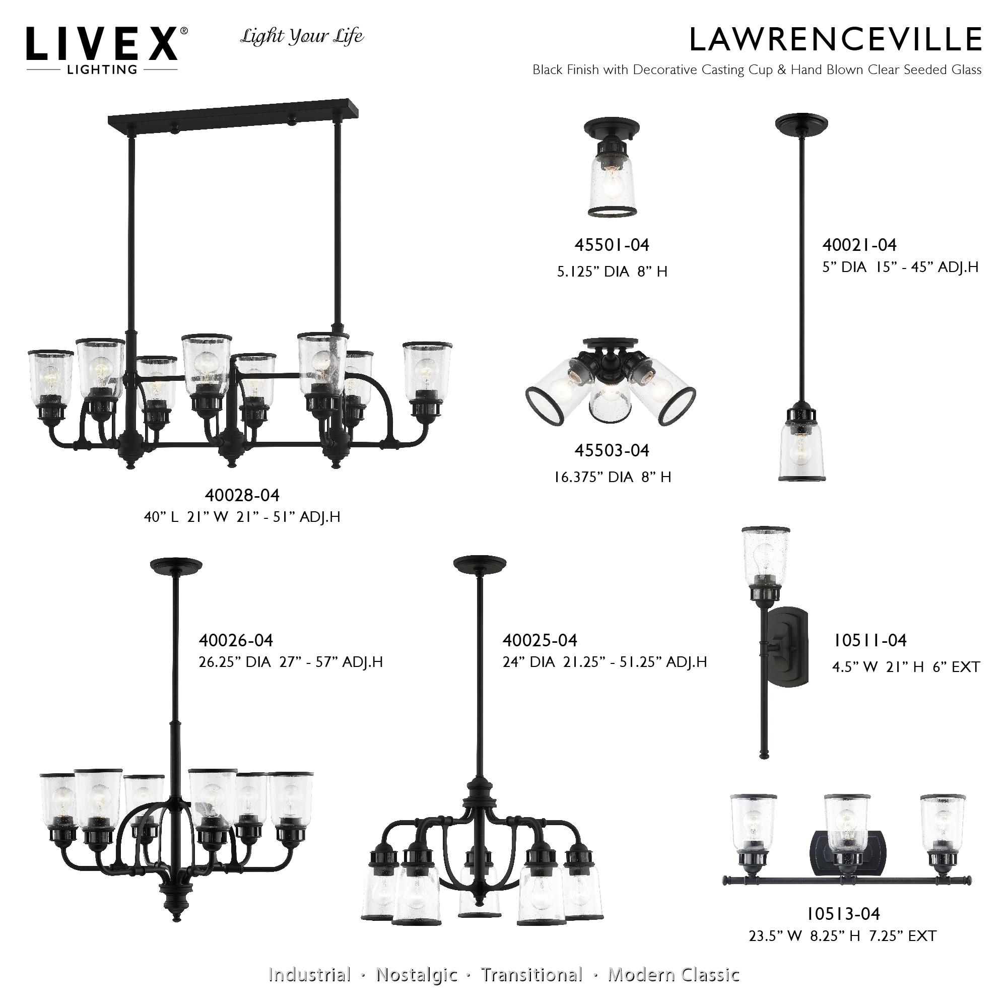 Livex Lighting Lawrenceville 6 -Light Matte Black Traditional For Use in Bathrooms, Bedrooms, Dining Rooms, Foyers, Kitchens, Living Rooms Chandelier