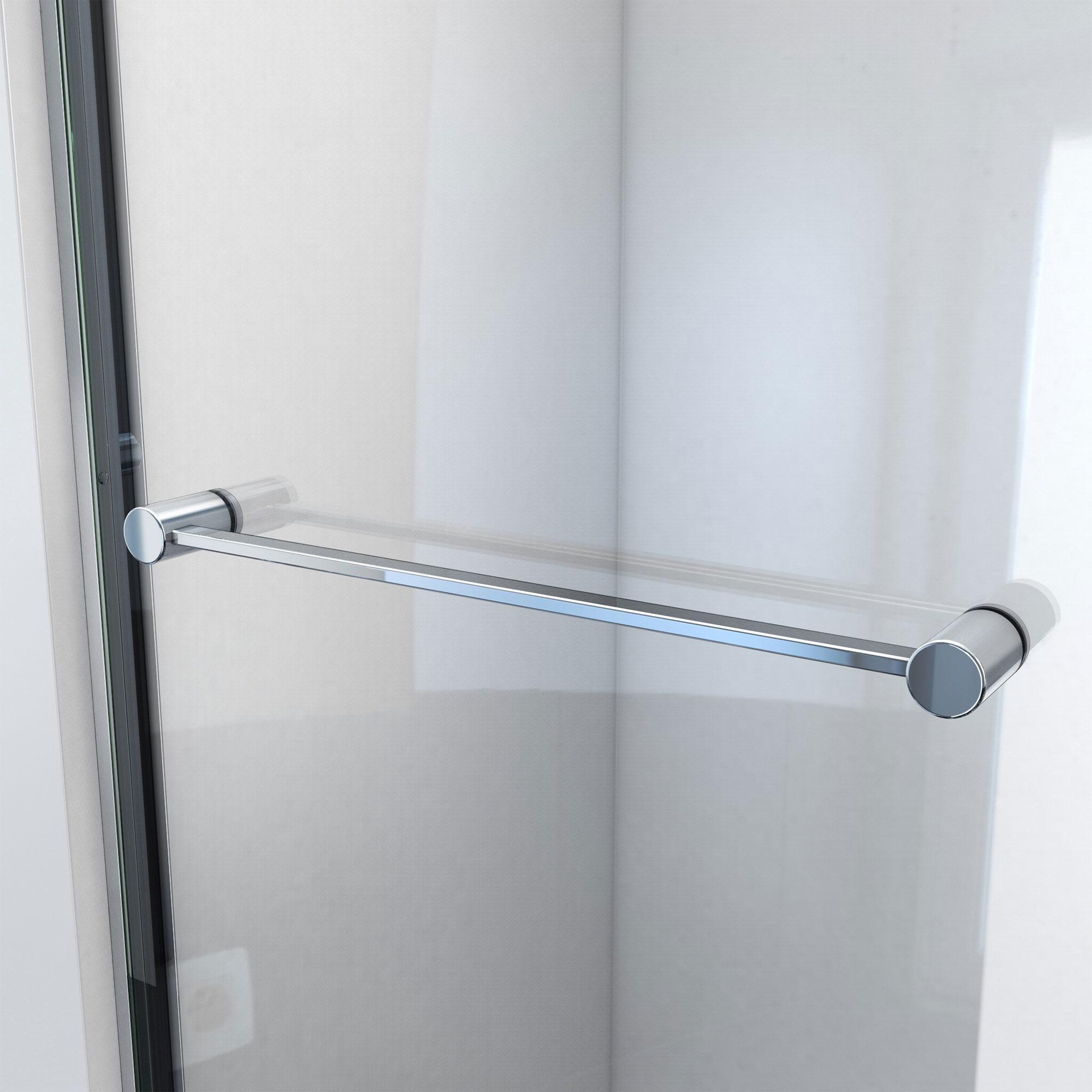 Dreamline Sdha48w760vxx Harmony 76" High X 48" Wide Bypass Semi Frameless Shower Door -