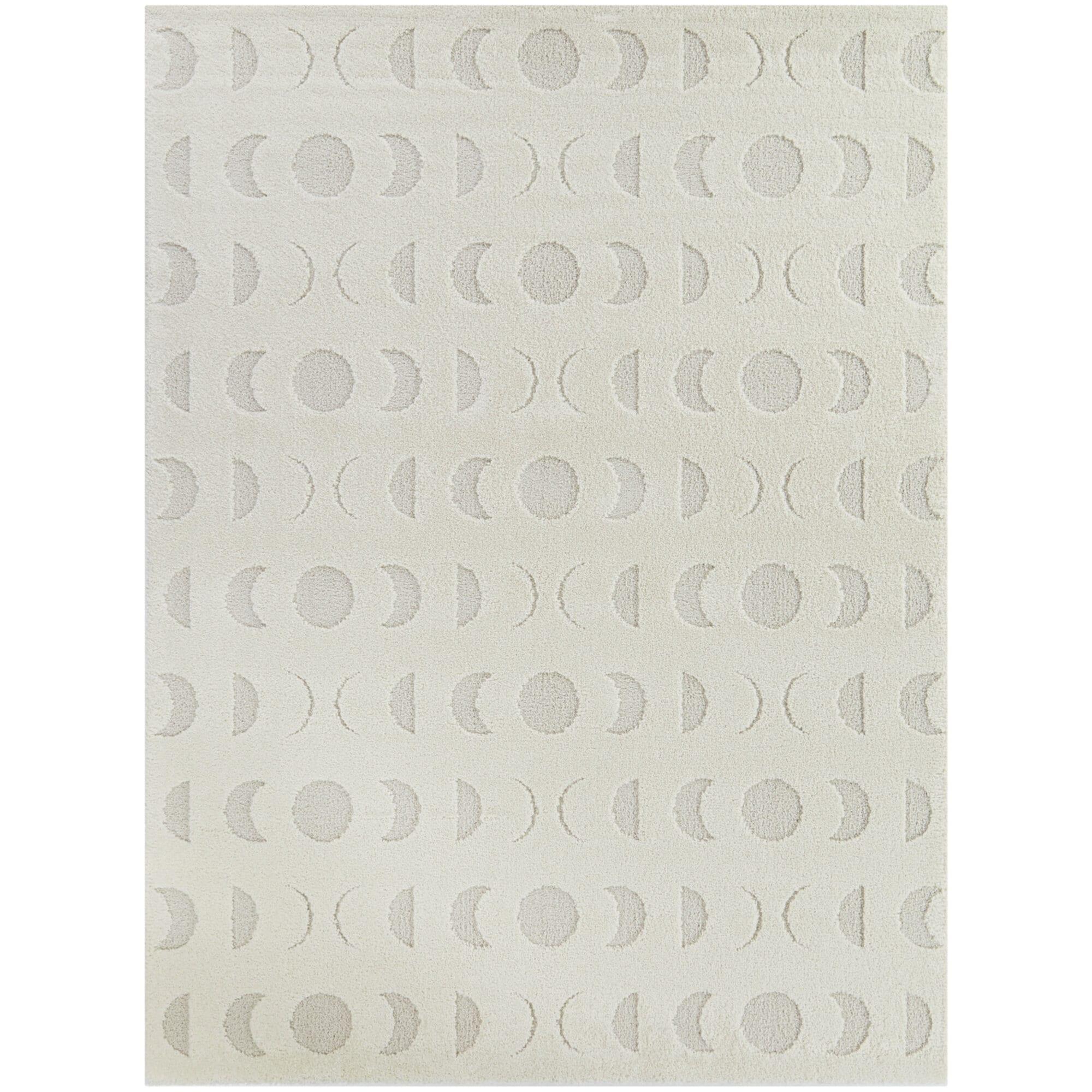 5'3"x7' Phases Contemporary Geometric Kids' Rug Off-White - Balta Rugs: Playroom & Bedroom Area Rug, Pet Friendly