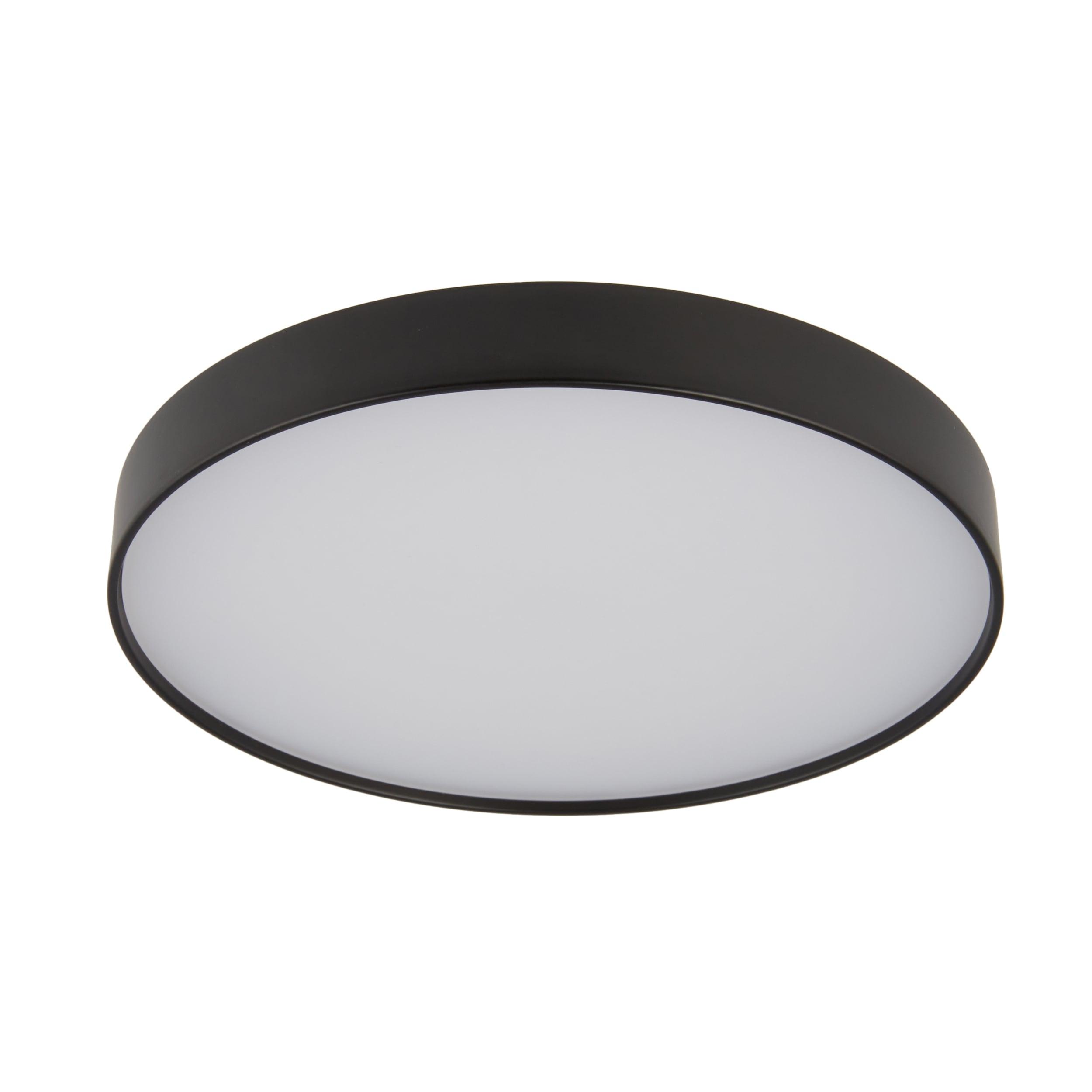 Maxim 57662Wt Trim 7" Wide Integrated Led Flush Mount Ceiling Fixture - Black