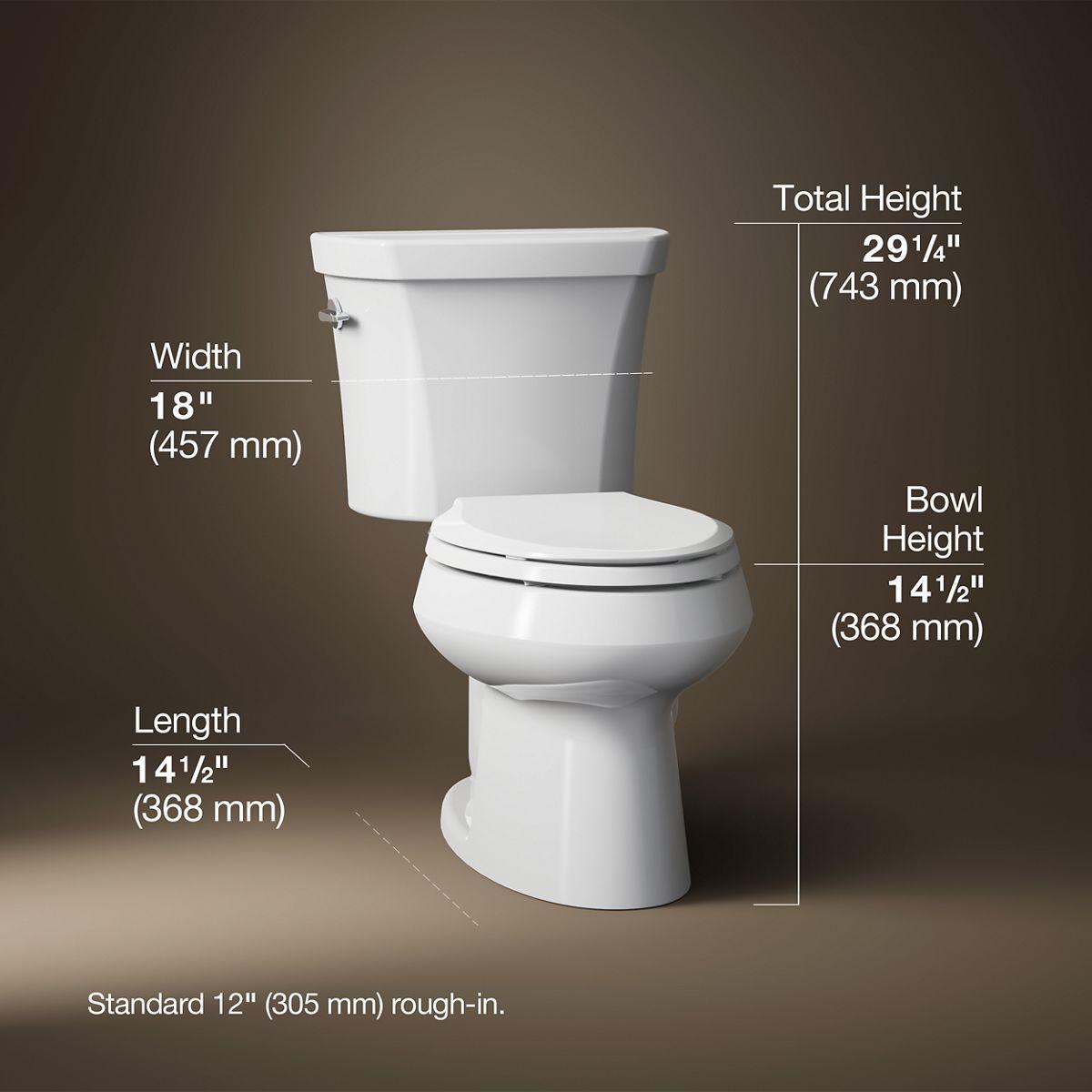 White Compact Elongated One-Piece Dual Flush Toilet