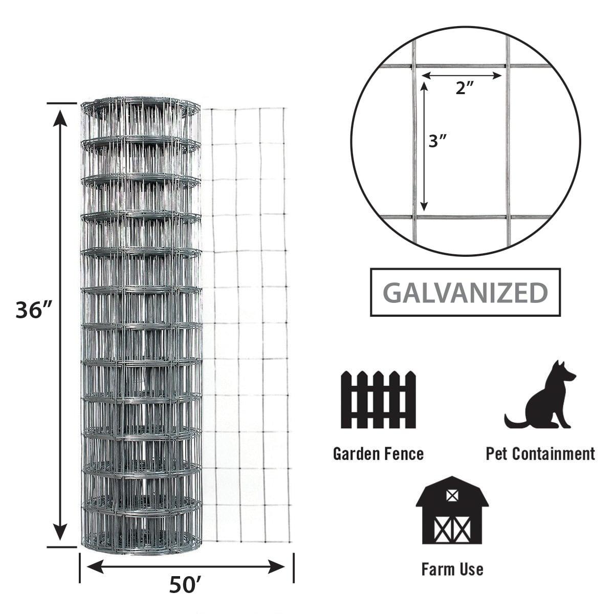 Garden Zone 36 in. H x 50 ft. L Steel Fence