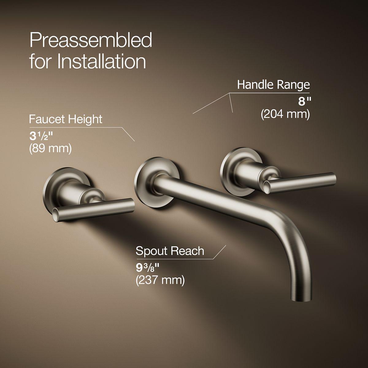 Purist® Wall Mounted Bathroom Faucet