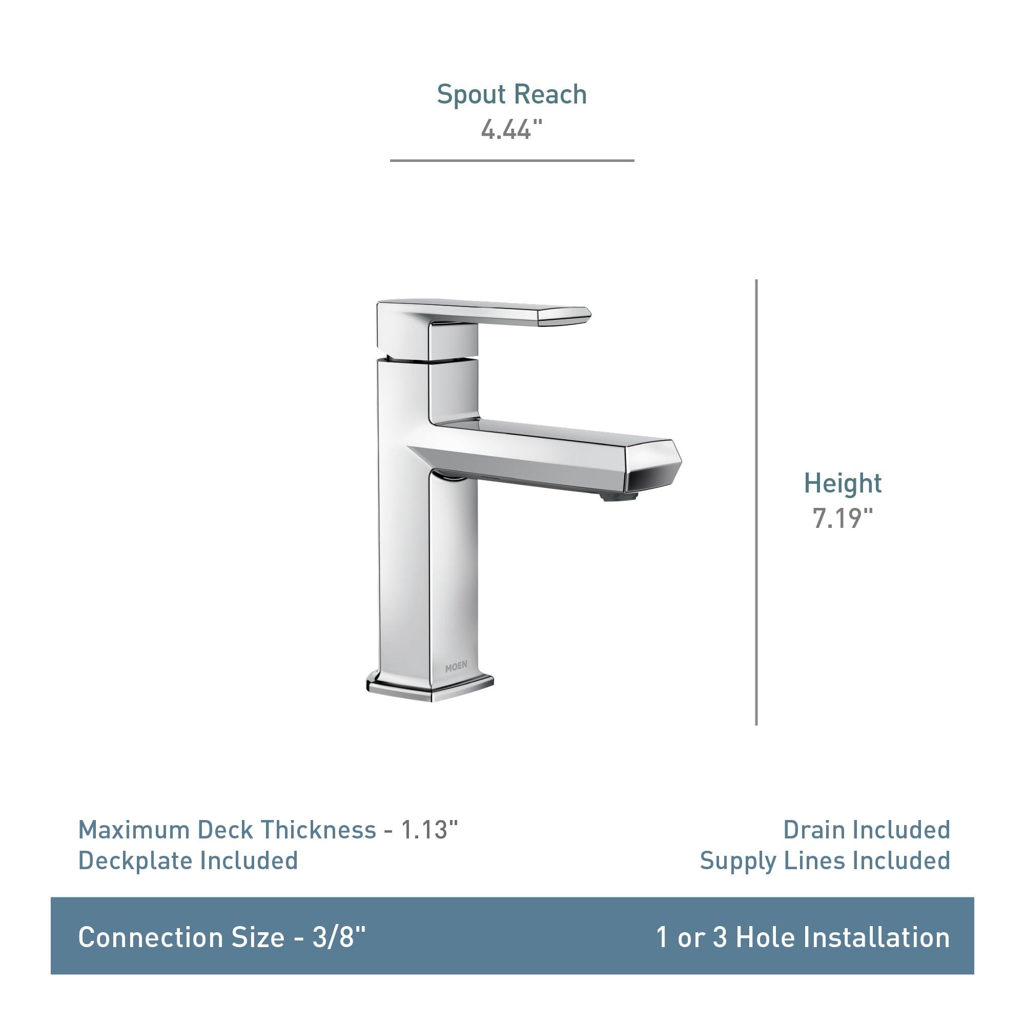 Neese Single Hole Bathroom Faucet with Push Down Drain Assembly