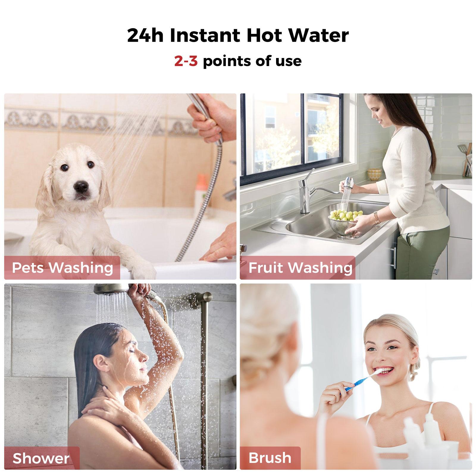 CAMPLUX 24 kW 4.7 GPM 240-Volt Electric Tankless Water Heater