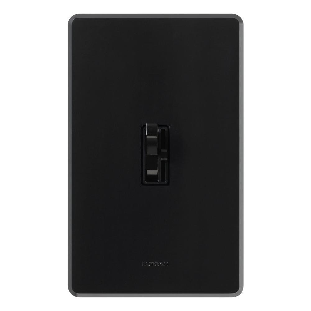 Black Smart Toggle Dimmer Switch for LED and Incandescent Bulbs