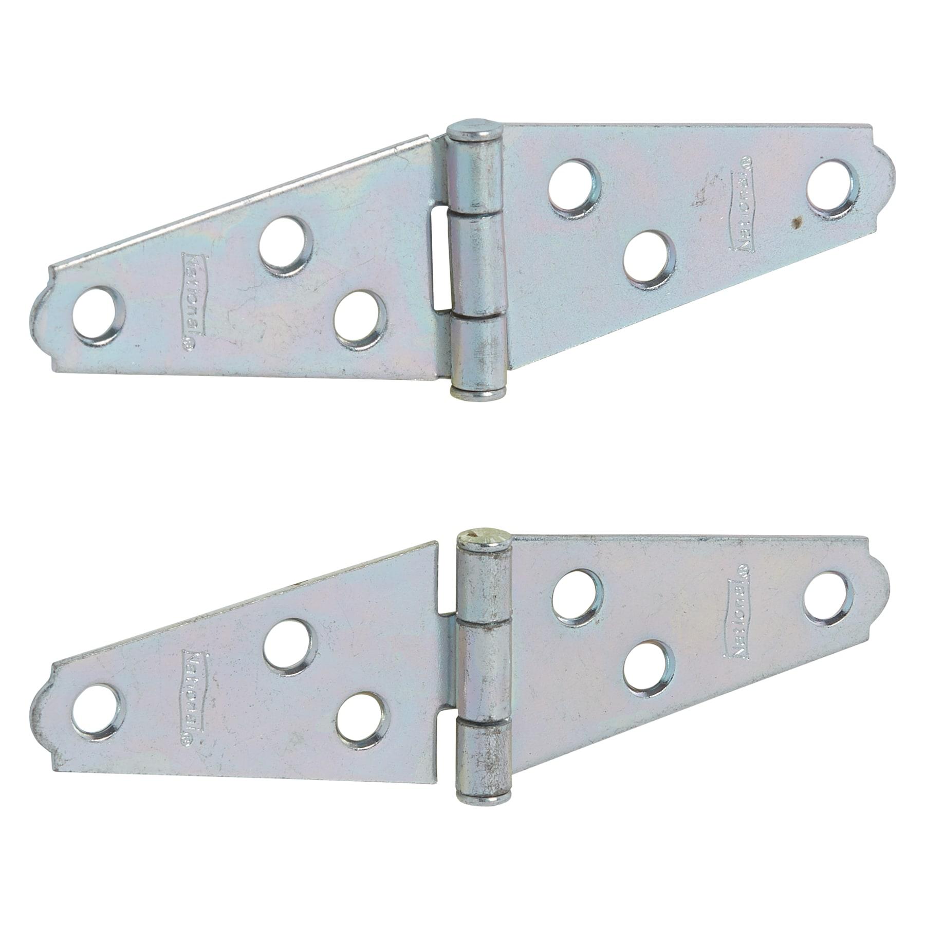 Bright Zinc Plated 2-Inch Strap Gate Hinge, 2 Pack