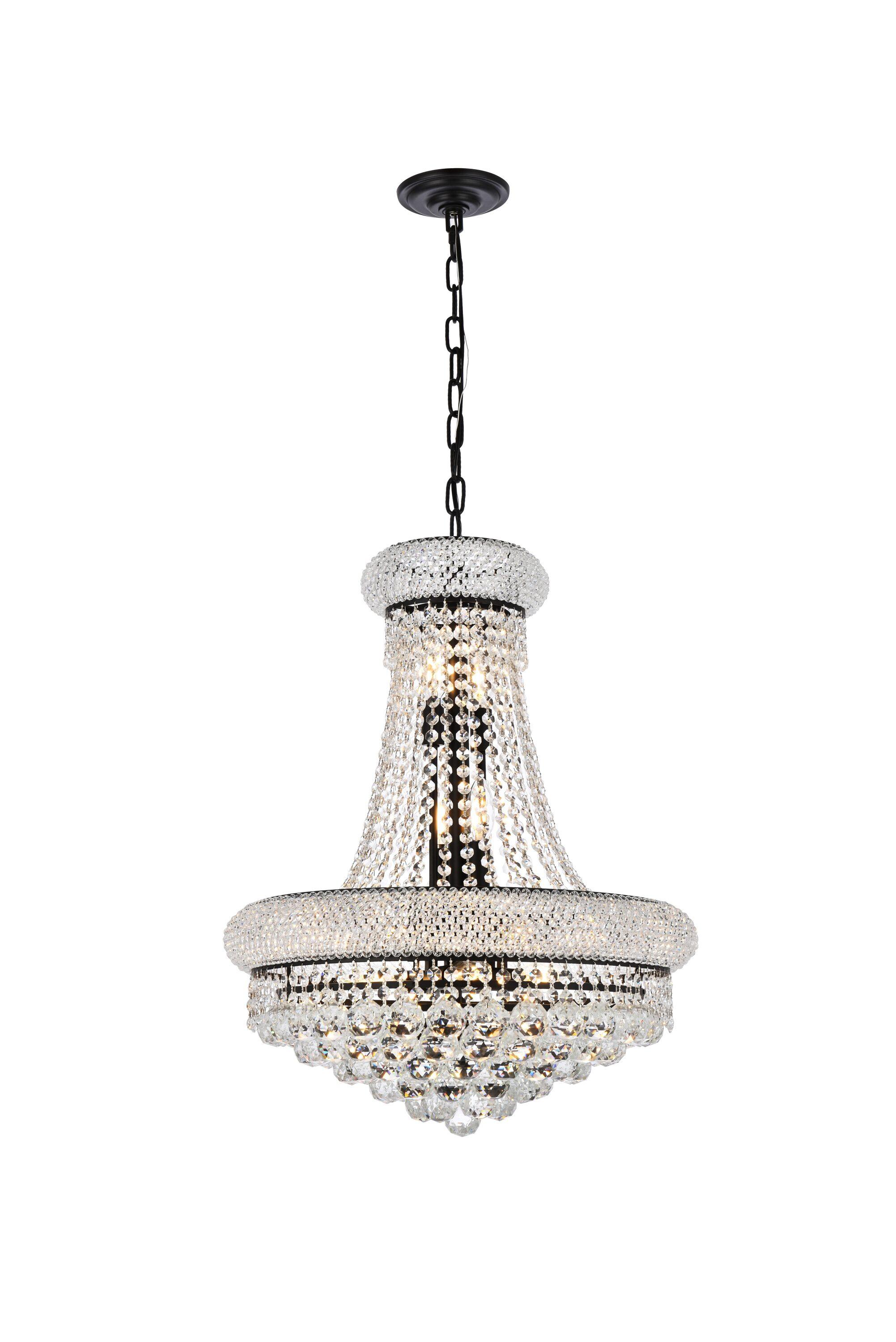 Elegant Lighting Primo 14 - Light Chandelier in  Black
