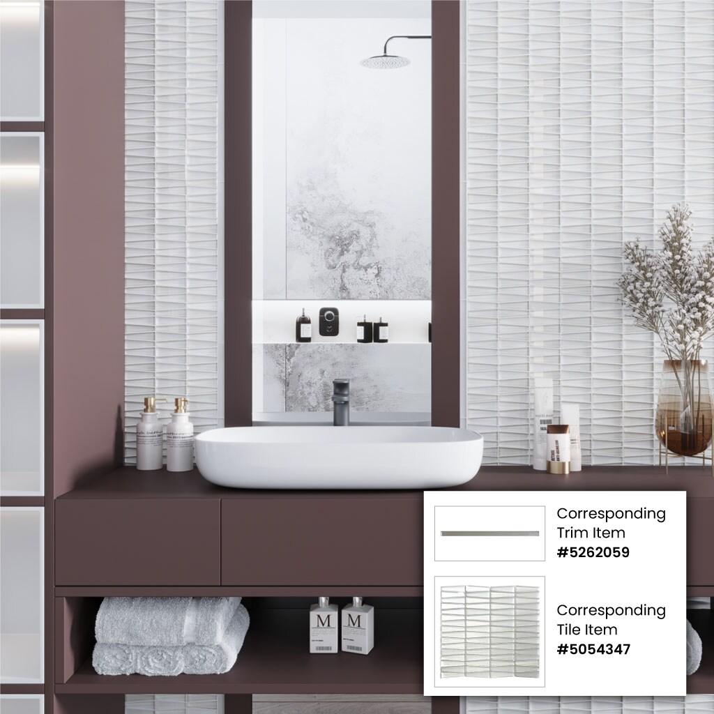 1" x 3" Glass Brick Joint Mosaic Wall and Floor Tile