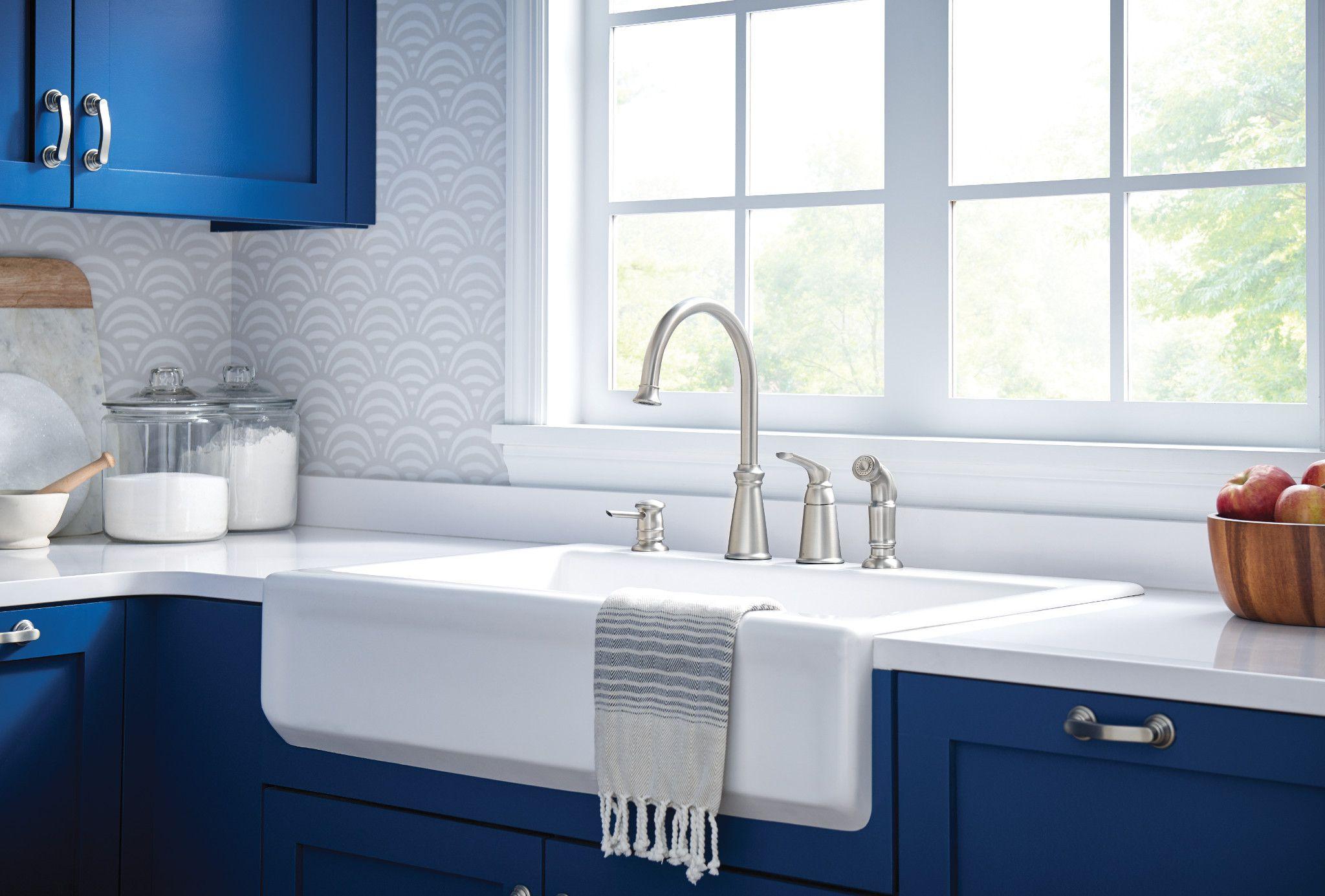 Moen 87044Srs Spot Resist Stainless One-Handle High Arc Kitchen Faucet