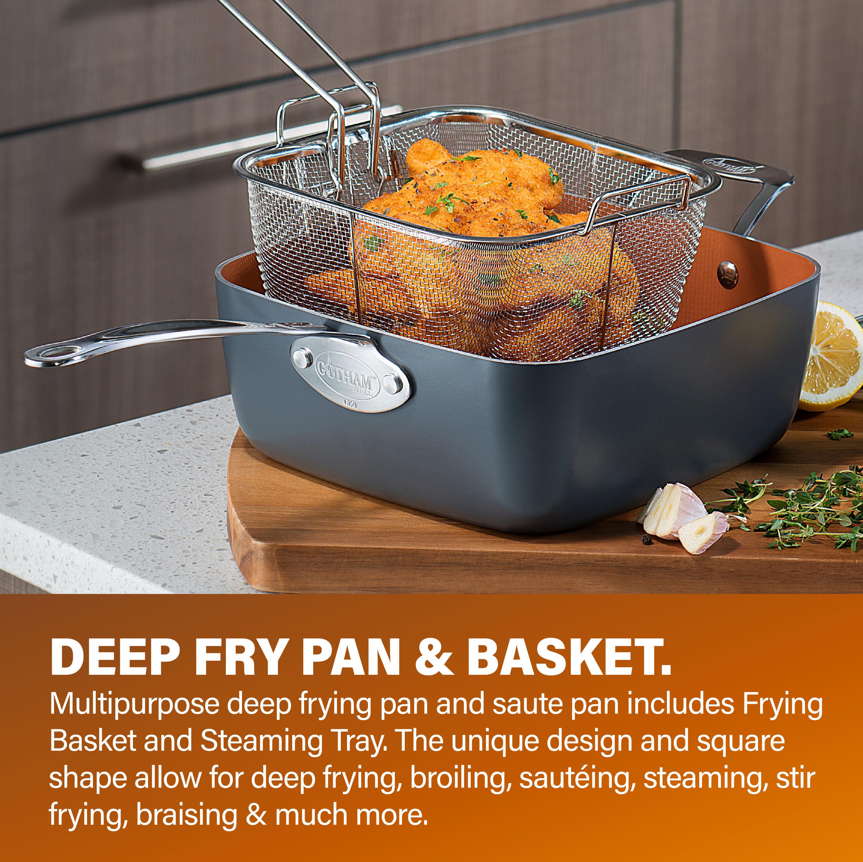 Gotham Steel 20 Piece Nonstick Cookware and Bakeware Set, Stay Cool Handles, Oven & Dishwasher Safe