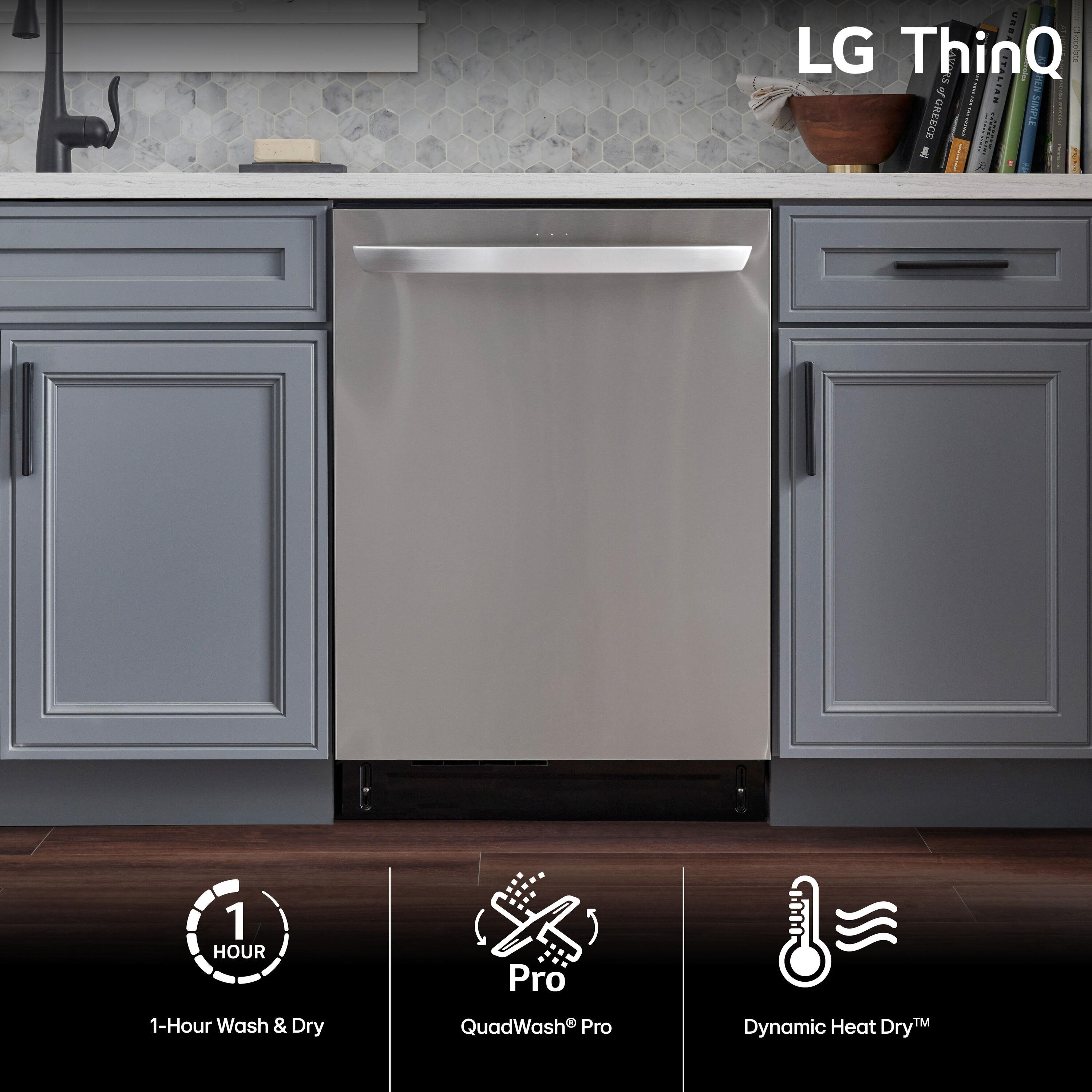 LG LDTH7972S 42 dBA Stainless Steel Top Control Smart Dishwasher