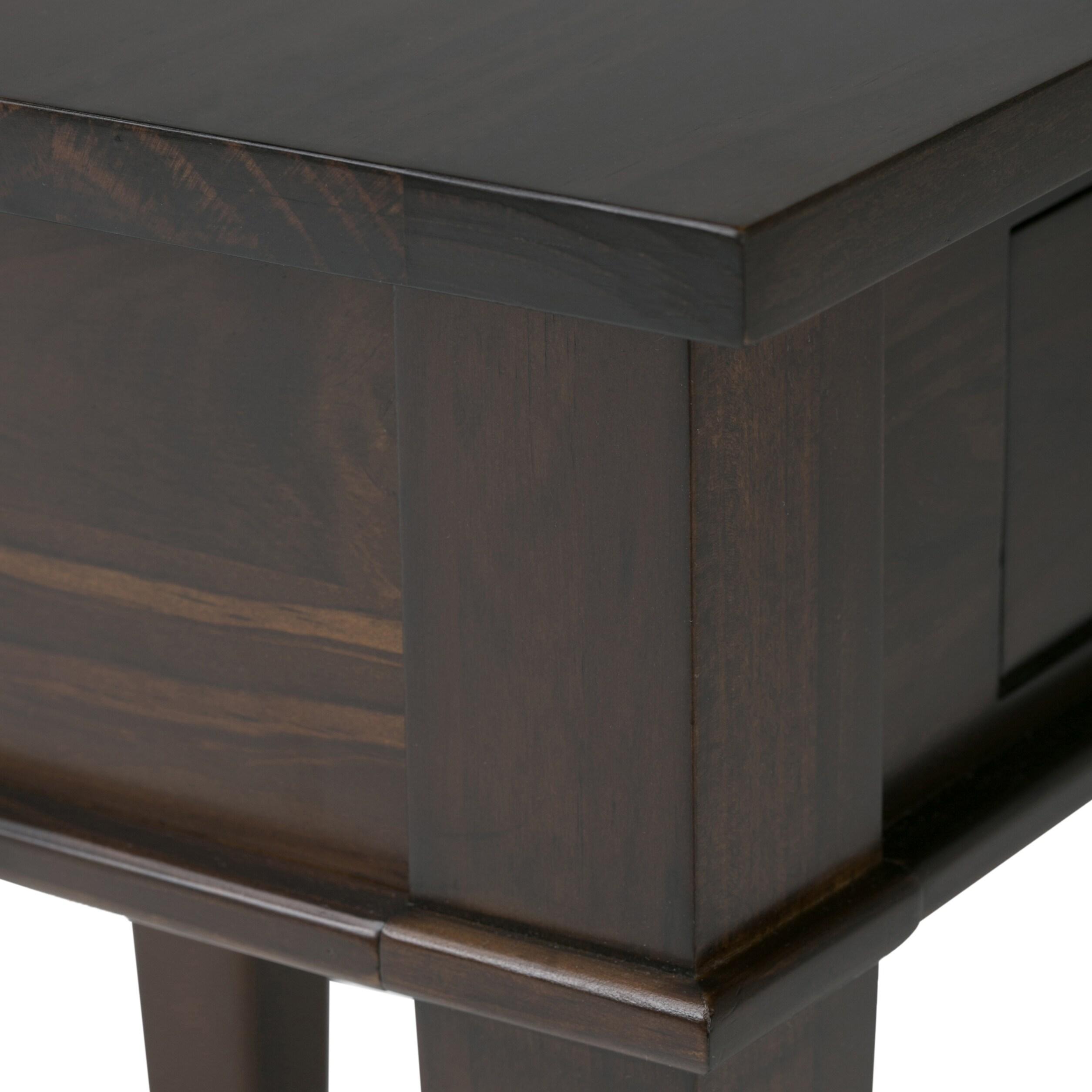 Carlton Solid Wood Top End Table with Storage