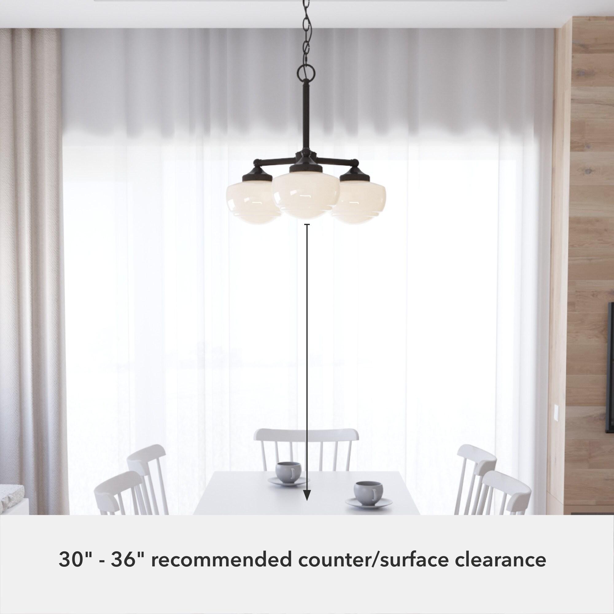 Hunter Fan Hunter Saddle Creek 3 Light Chandelier Ceiling Light Fixture