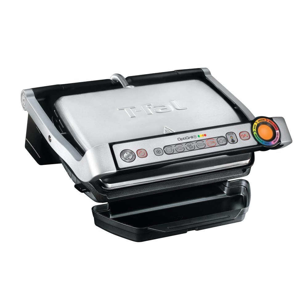 T-fal T-Fal Gc712D54 Stainless Steel Optigrill Plus Grill With Automatic Sensor Cooking Electric Grill- Blemished Packaging With 1 Year Manufacturer Warranty (Refurbished)