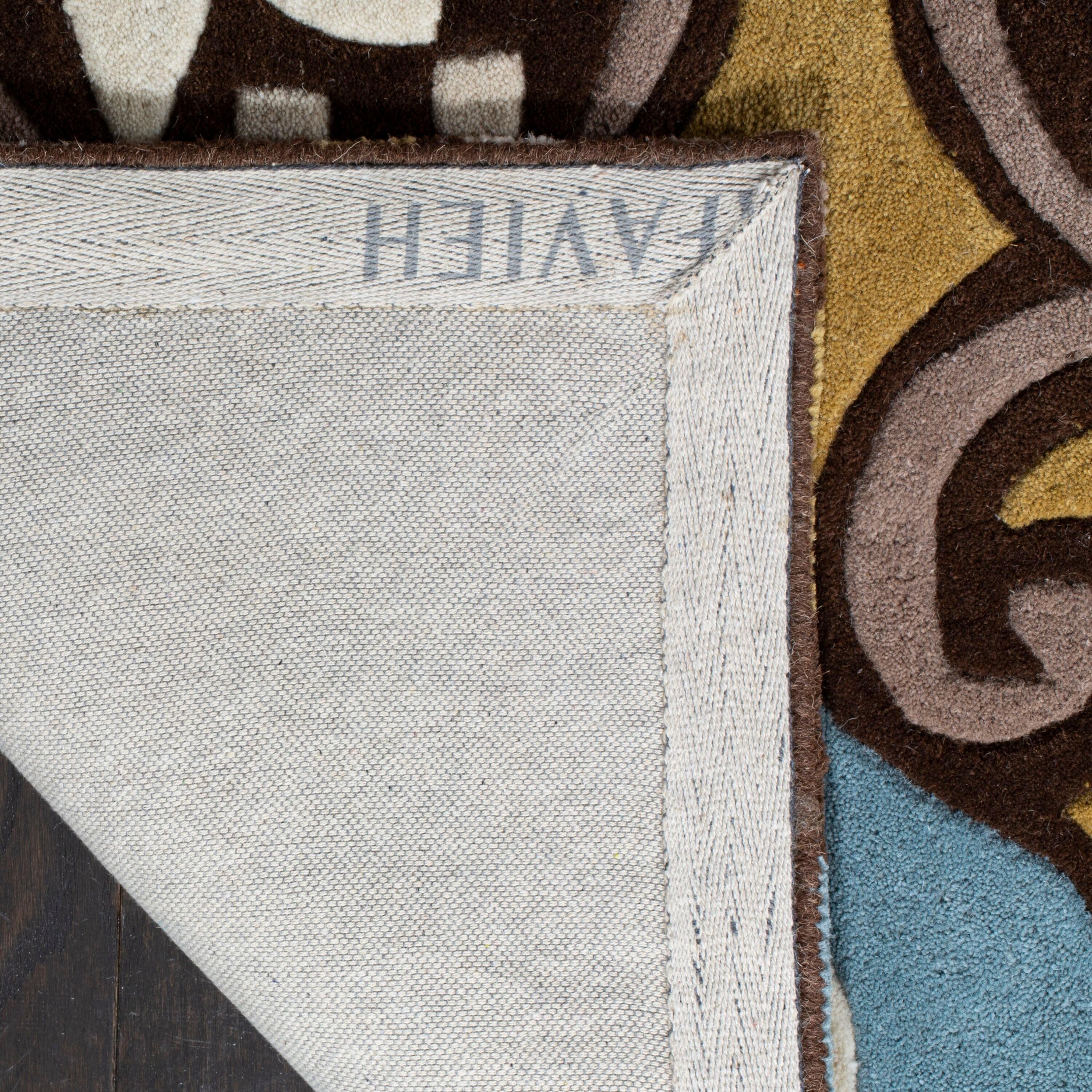 Wyndham WYD327 Hand Tufted Area Rug - Blue/Multi - 4'x6' - Safavieh.